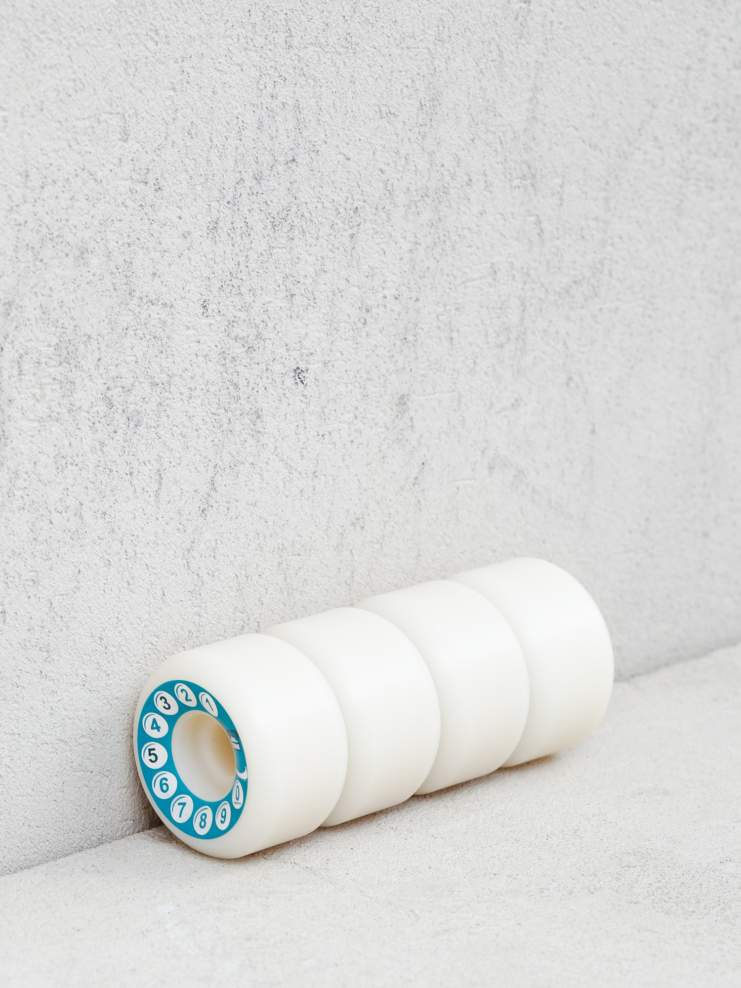 Dial Tone Og Rotary Standard Gördeszka kerék (white/teal)