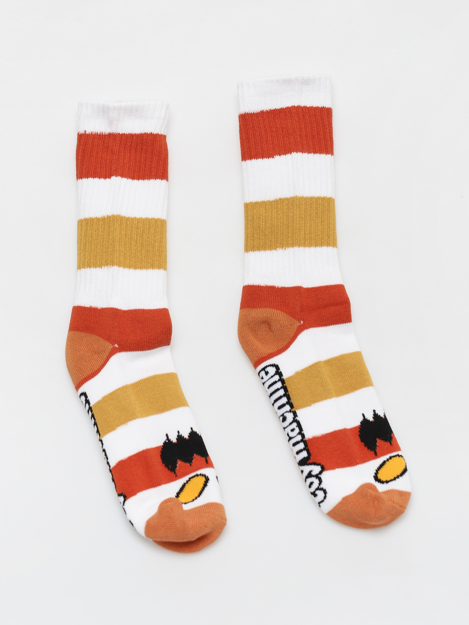 Toy Machine Monster Big Stripe Zokni (white/brown)
