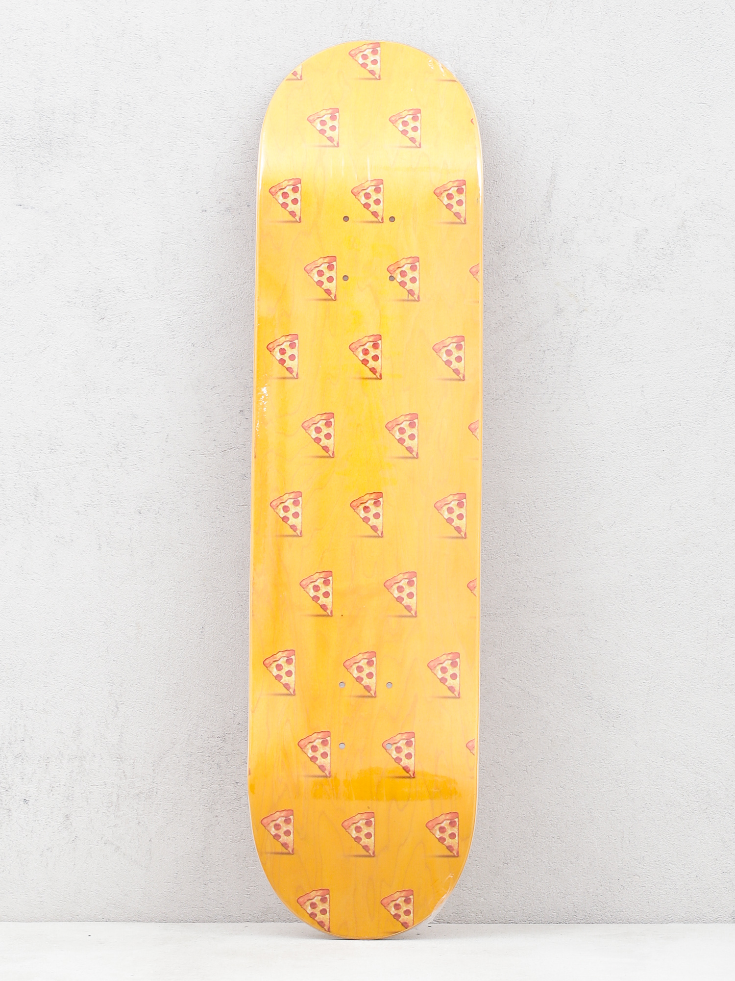 Pizza Skateboards Emoji Pattern Gördeszka lap (orange)