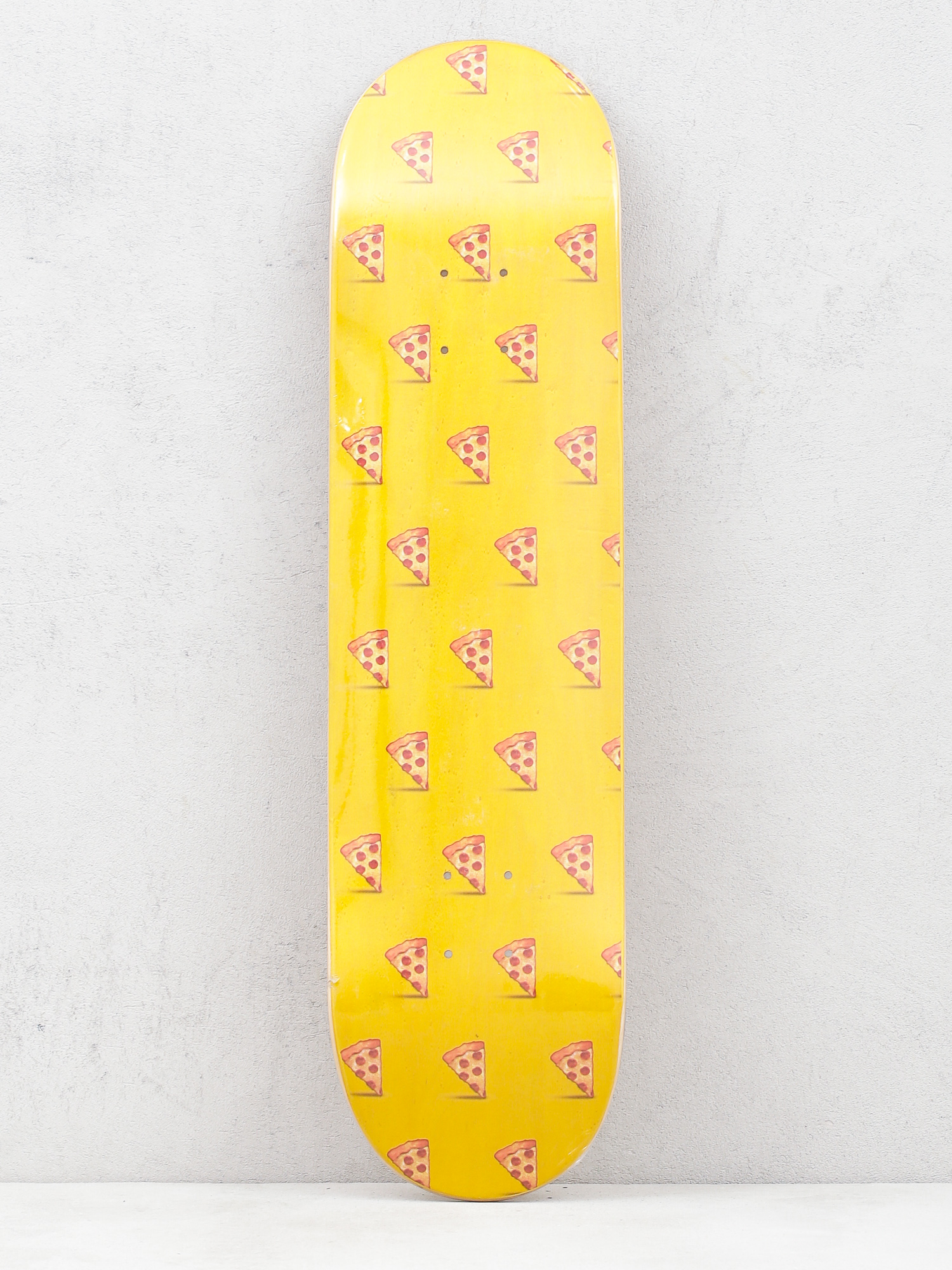 Pizza Skateboards Emoji Pattern Gördeszka lap (yellow)