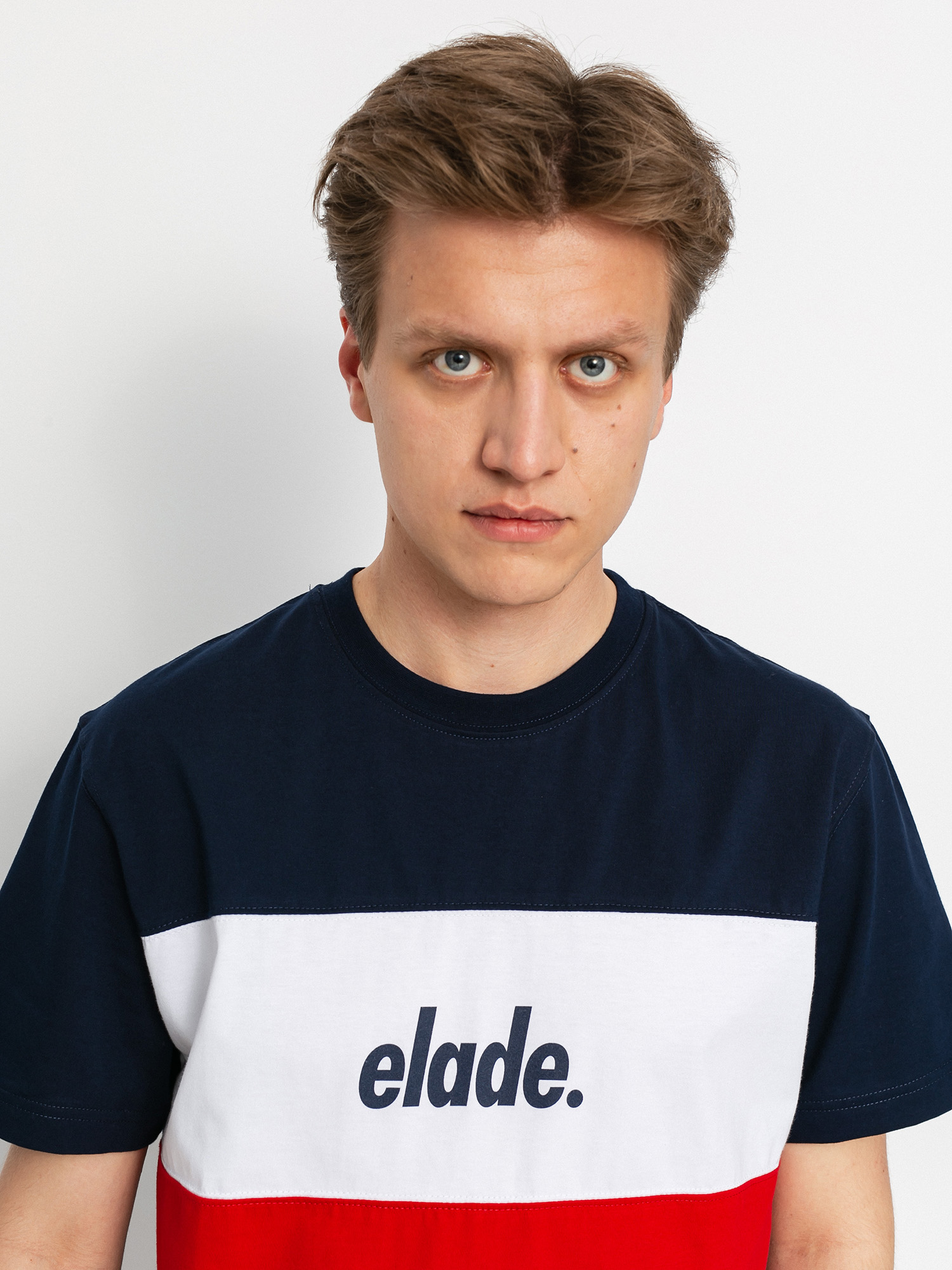 Elade Colour Block 2 póló (navy/white/red)