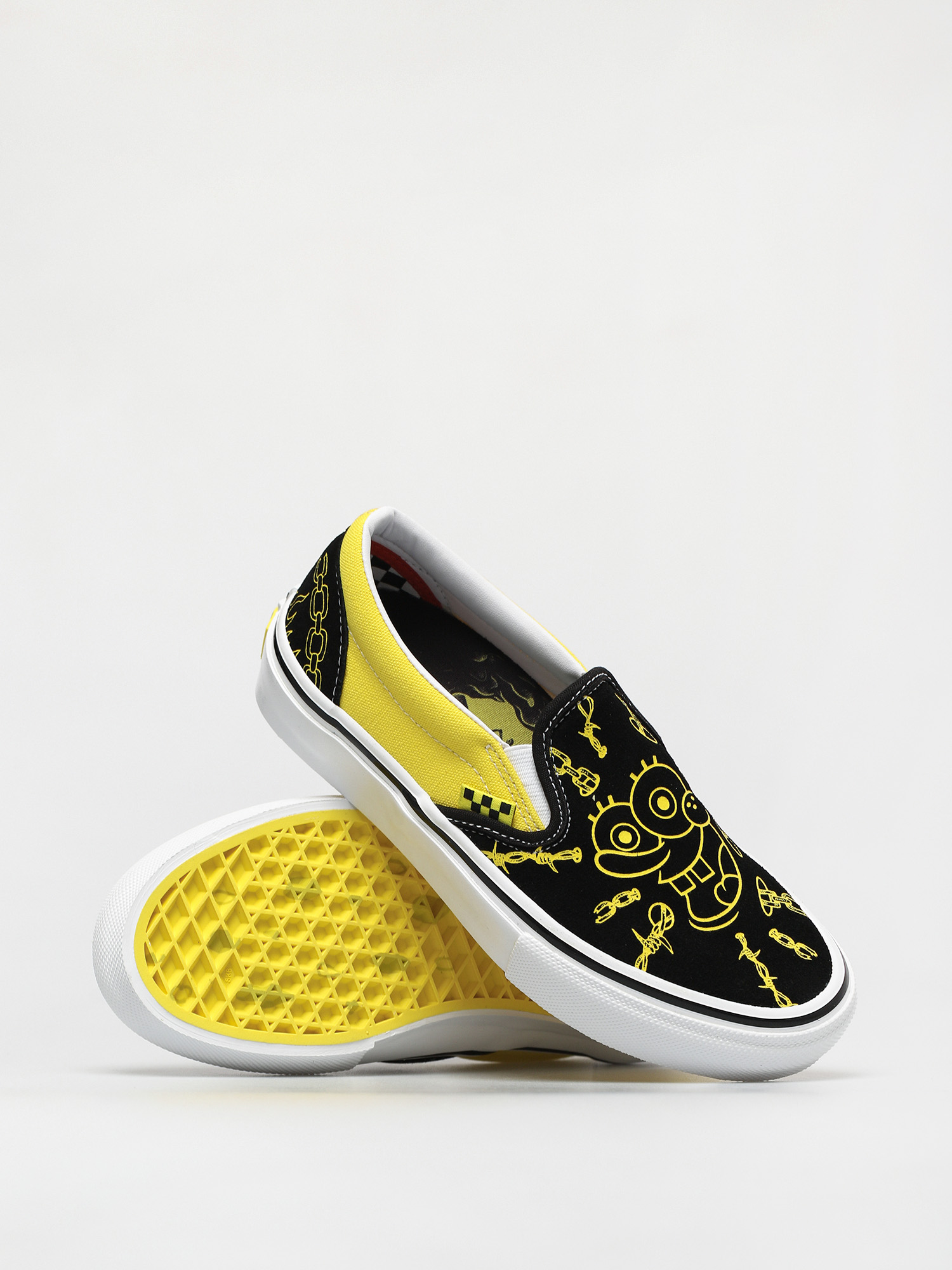 spongebob slip on vans