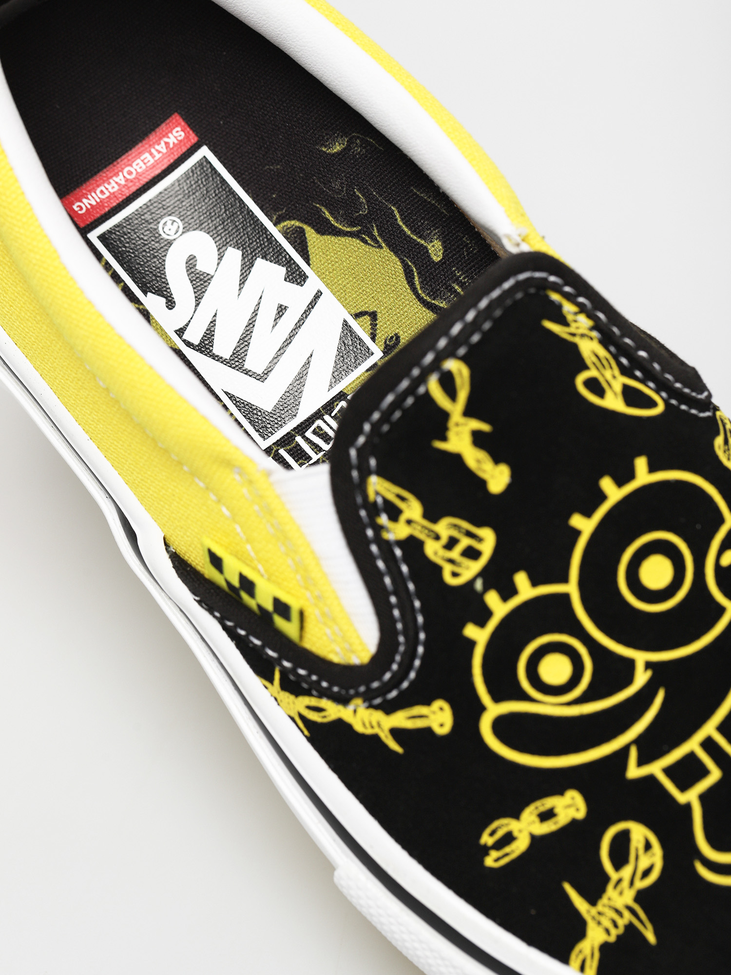 spongebob slip on vans