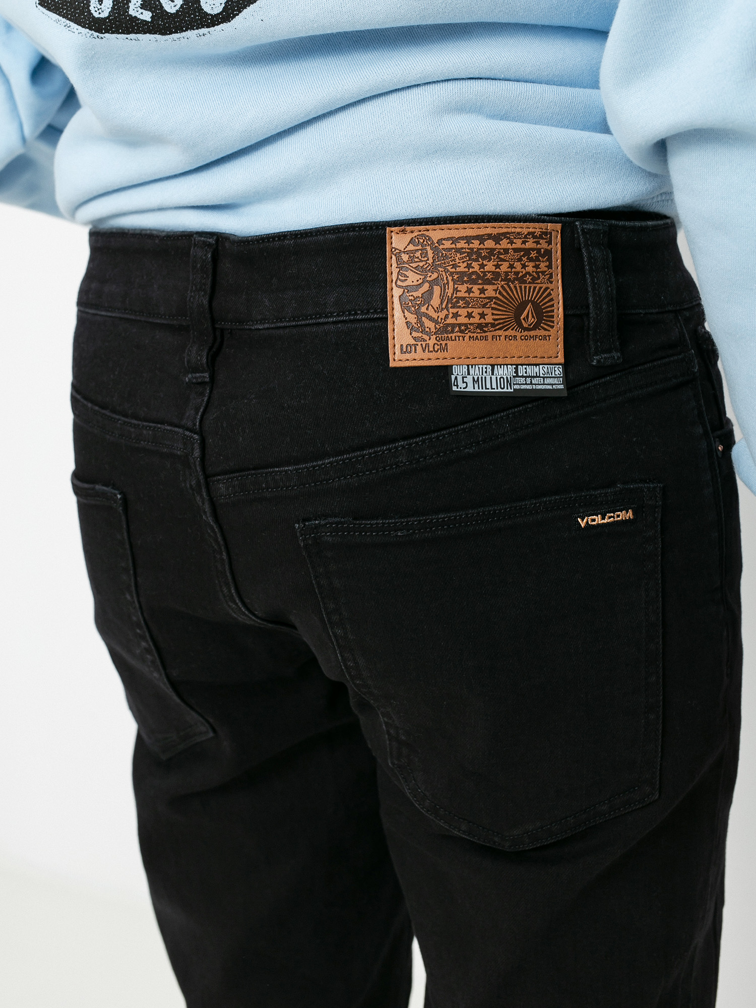 Volcom Vorta Denim Kisnadrág (black out)