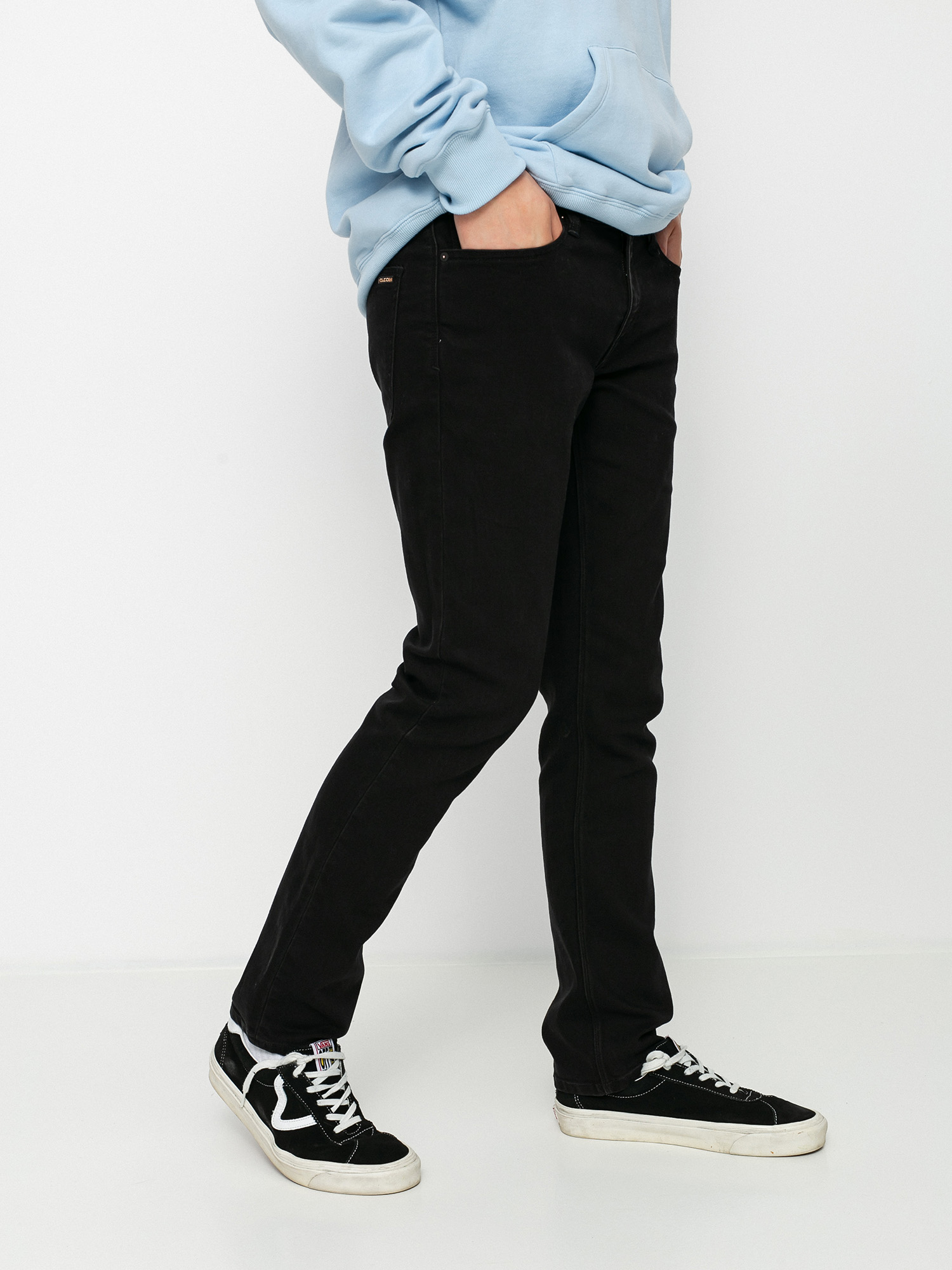 Volcom Vorta Denim Kisnadrág (black out)