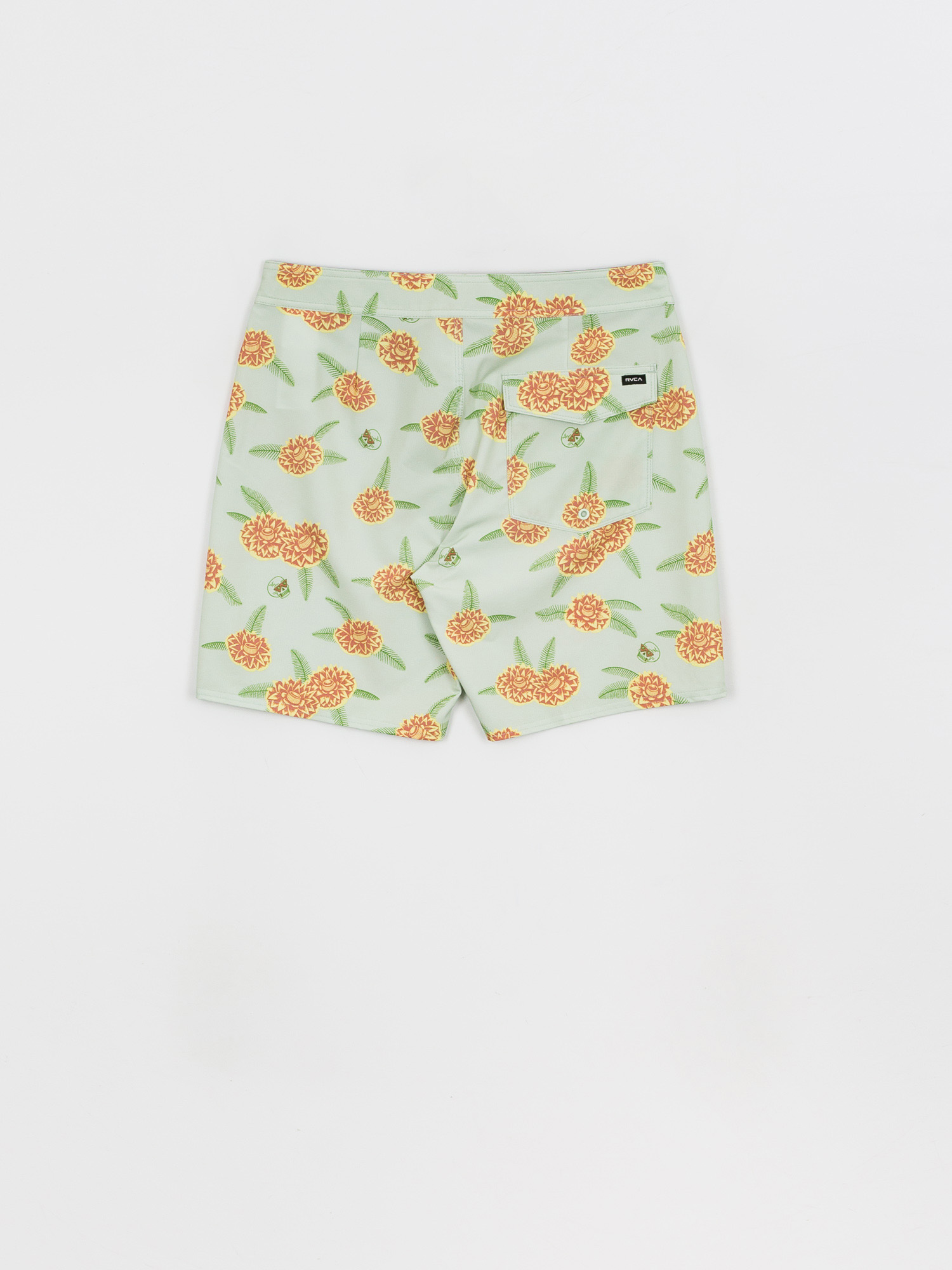 RVCA Luke P Floral Trunk Boardshort (green tea)