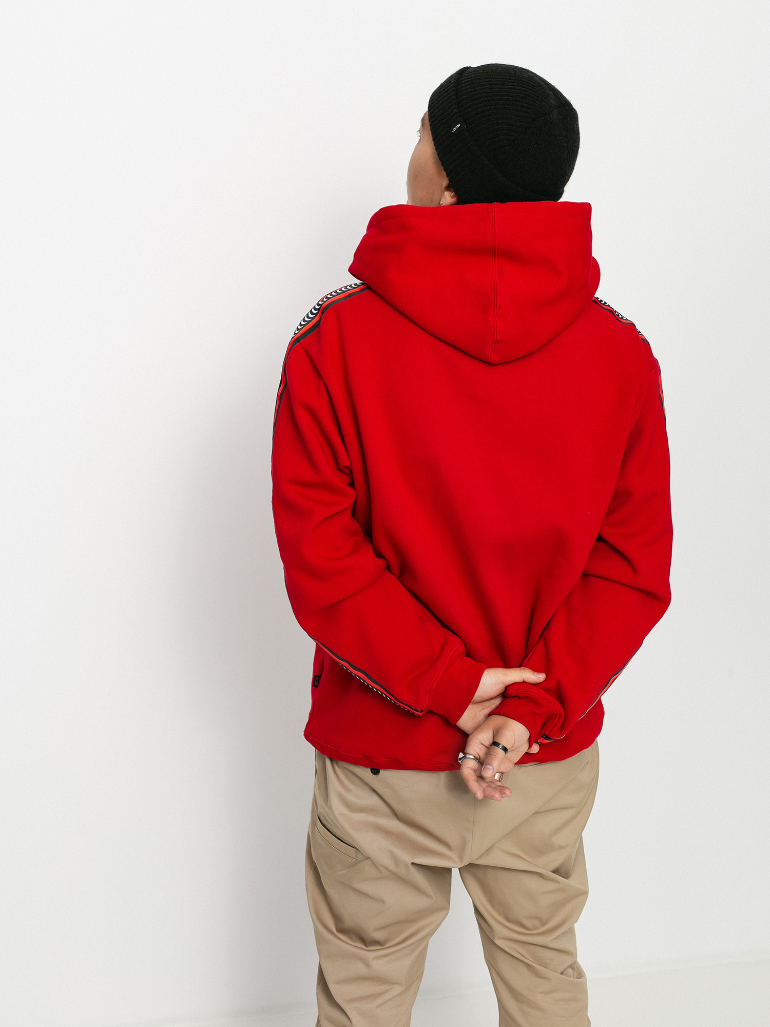 Spitfire Classic 87 Swirl Stripe HD Kapucnis pulóver (red)