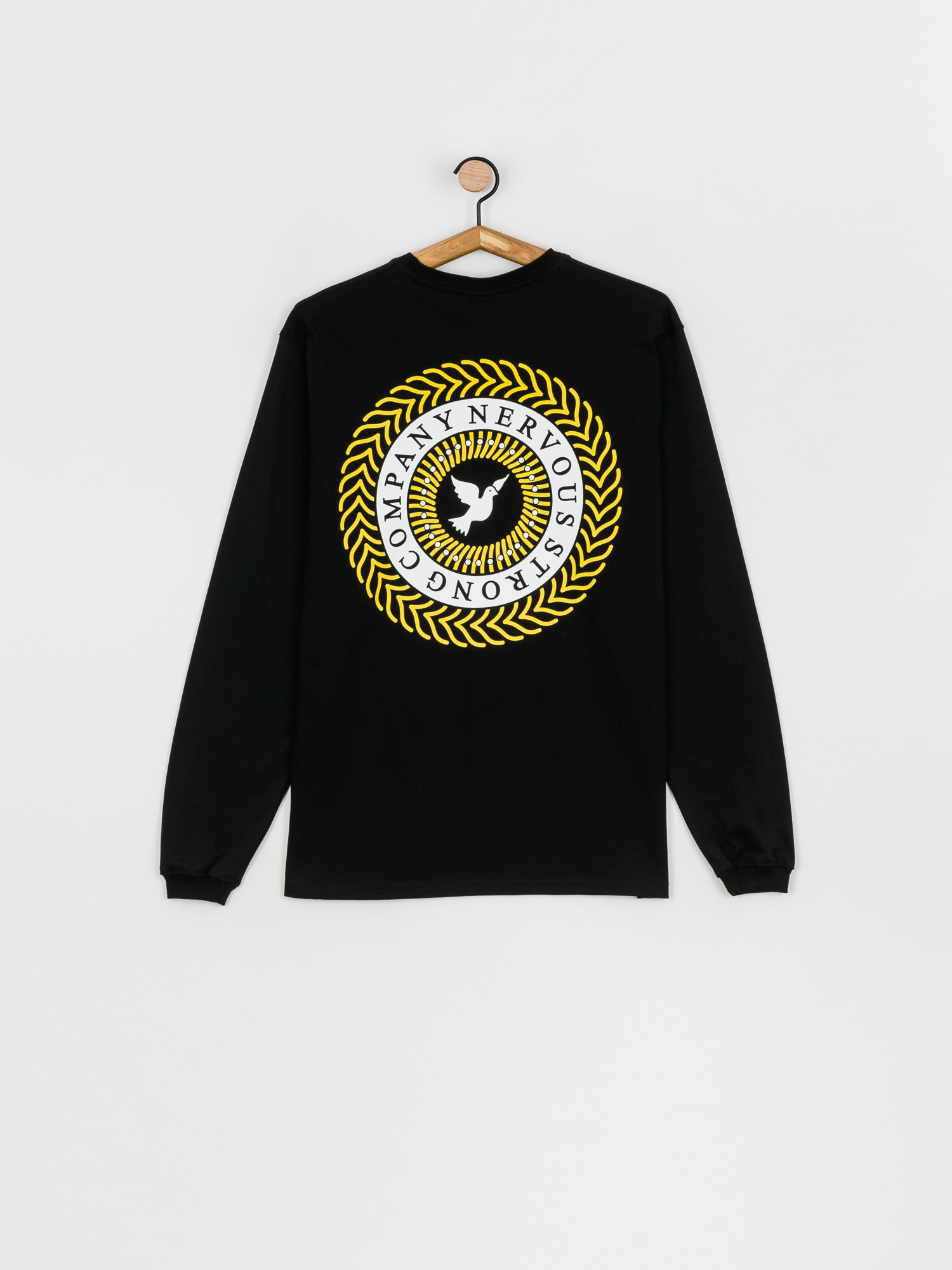 Nervous Swirl Hosszú ujjú felső (black)
