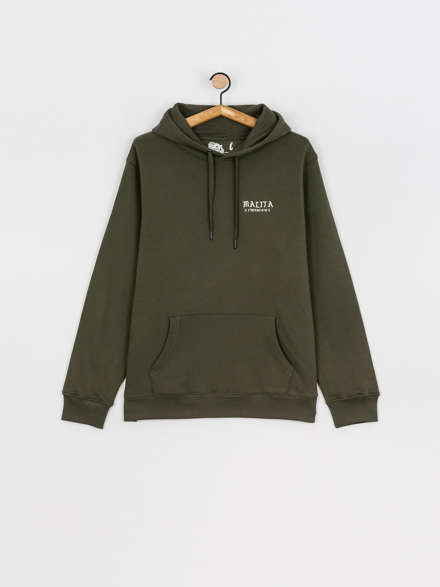 Malita Fckcovid HD Kapucnis pulóver (olive)
