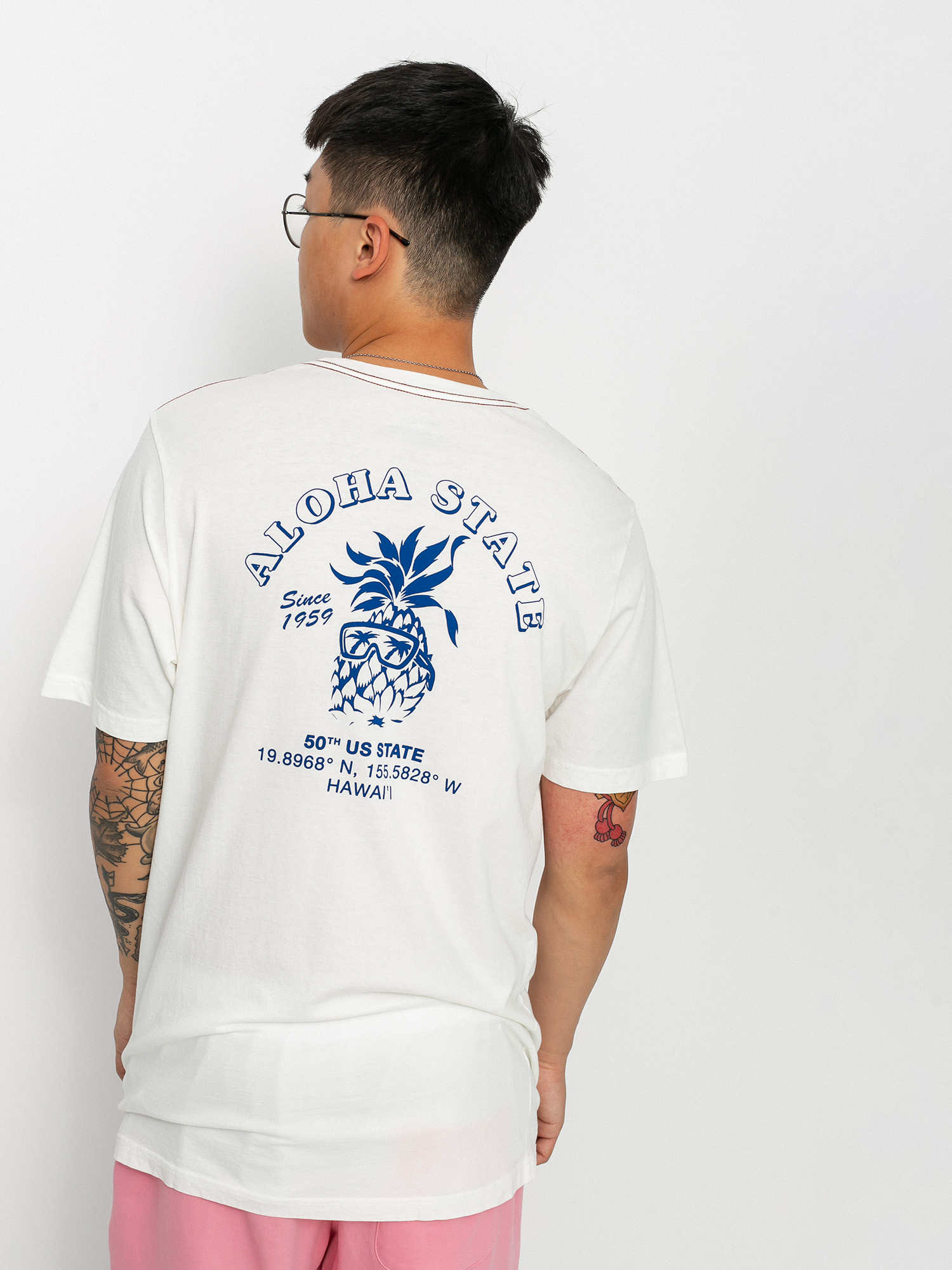 RVCA Aloha Shop póló (antique white)