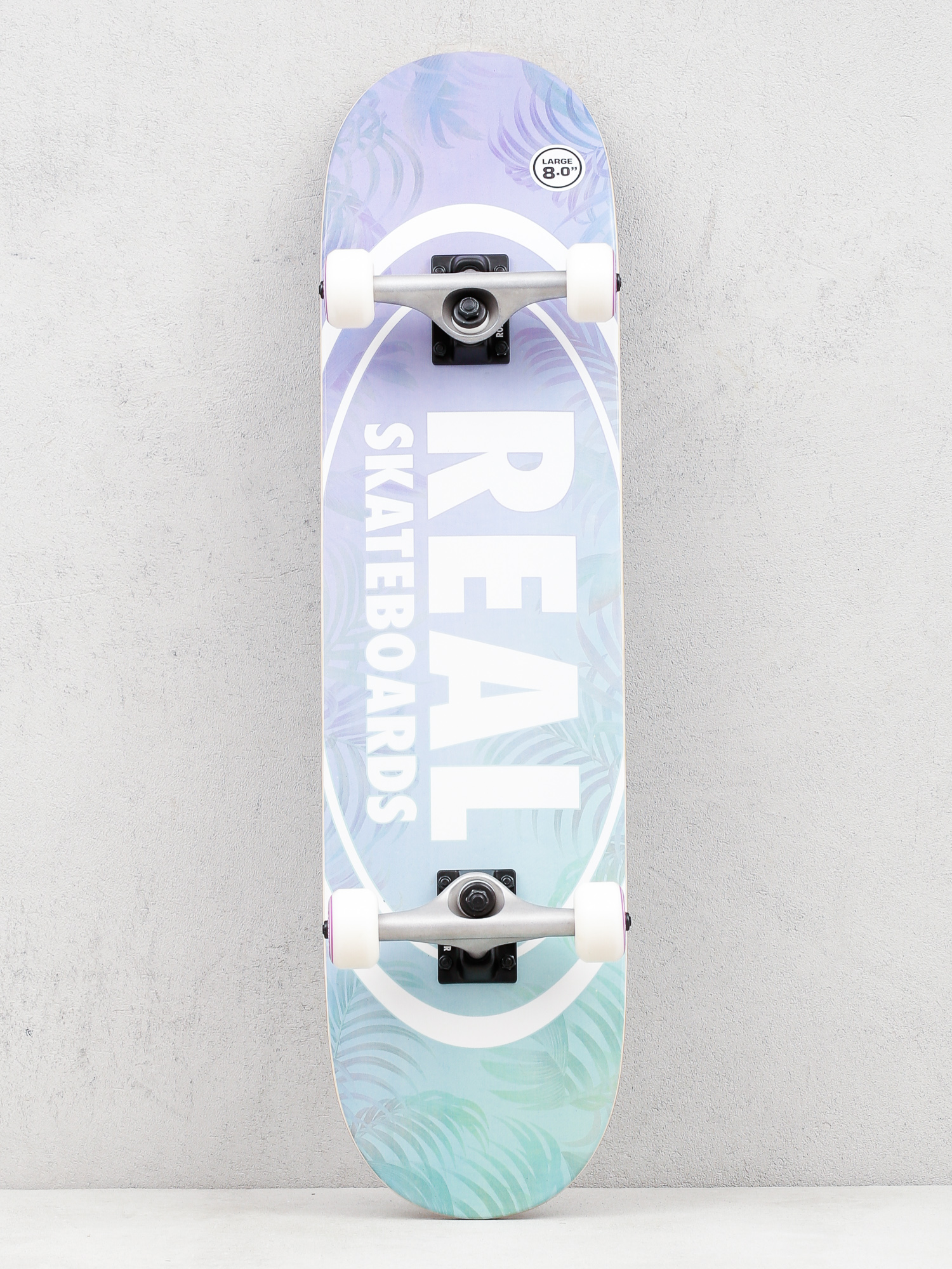 Real Island Oval Komplett gördeszka (purple/cyan)