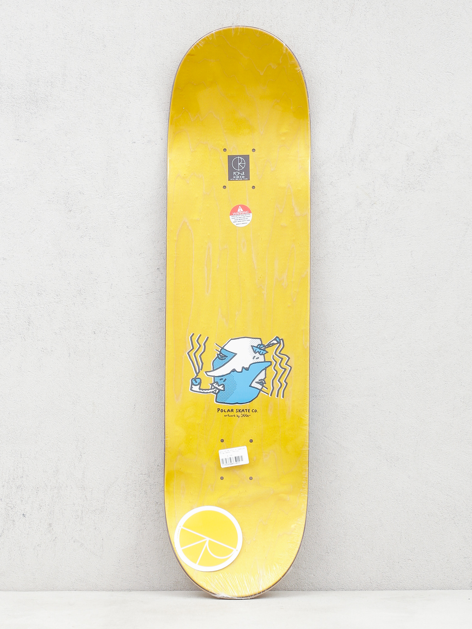 Polar Skate Team Smoking Heads Gördeszka lap (yellow)