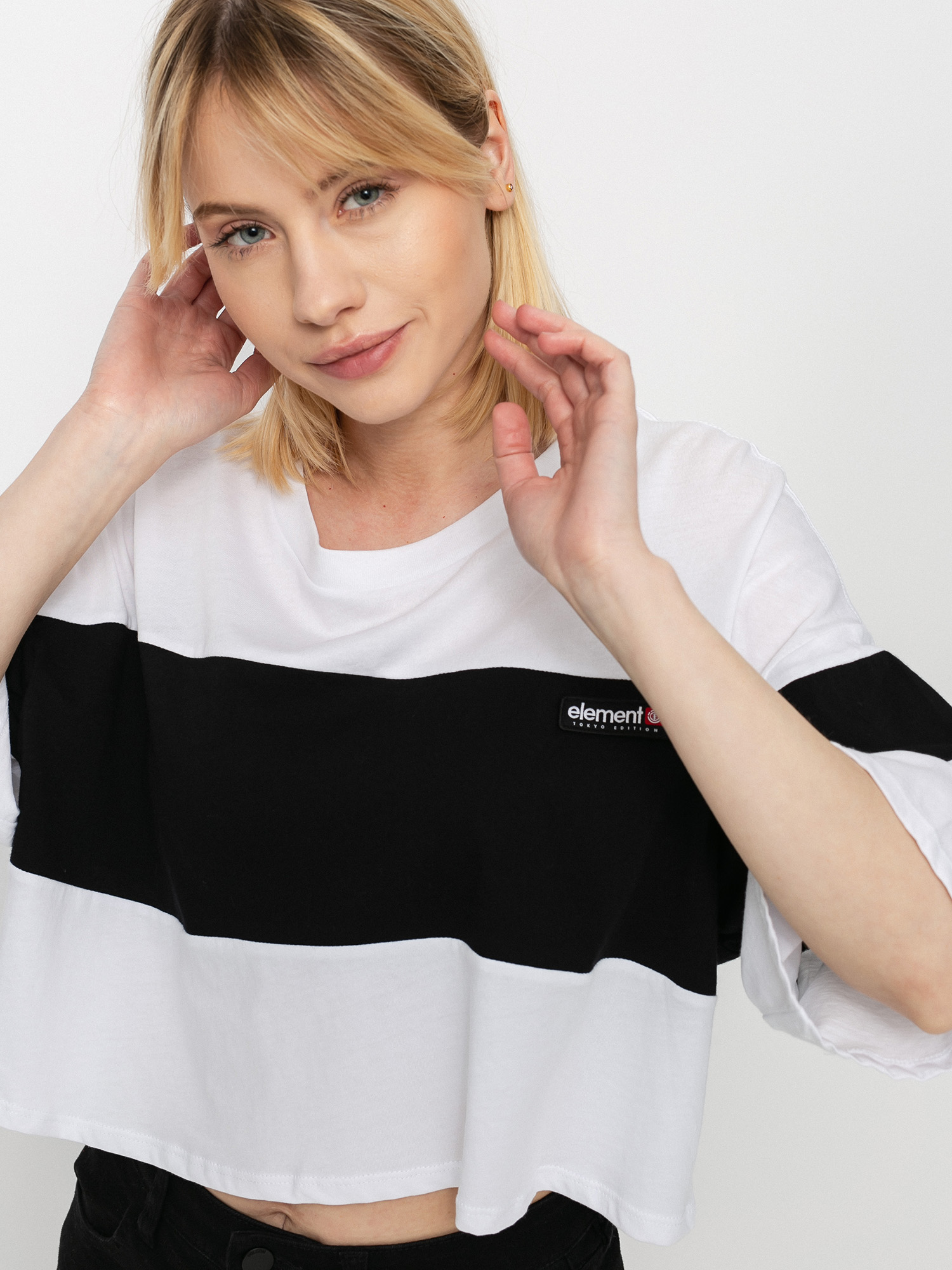 Element Tri Block póló Wmn (flint black)