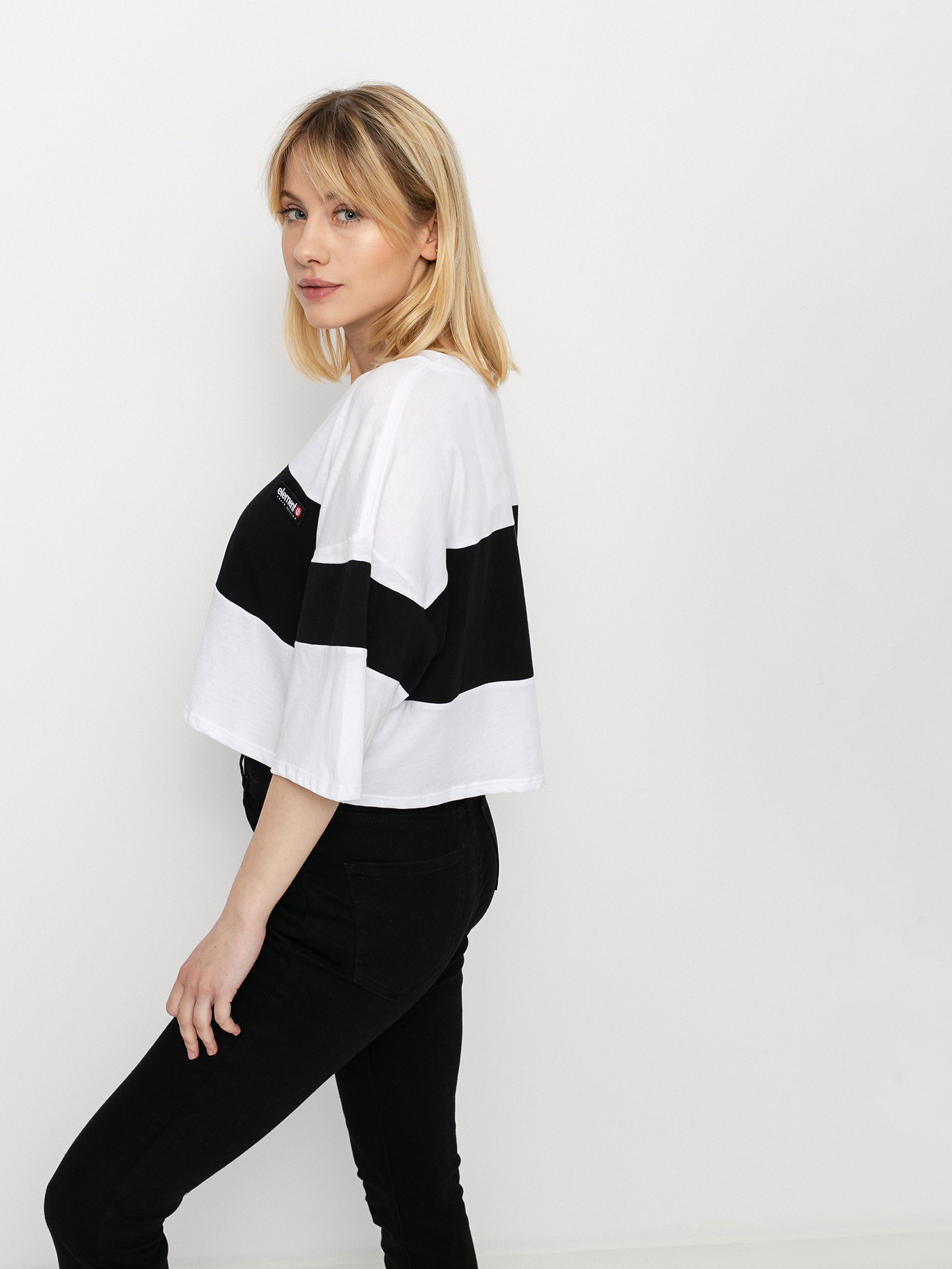 Element Tri Block póló Wmn (flint black)