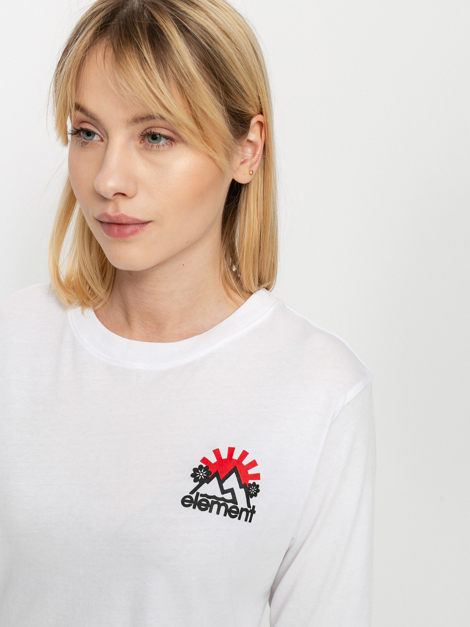 Element Rising Crop Hosszú ujjú felső Wmn (white)