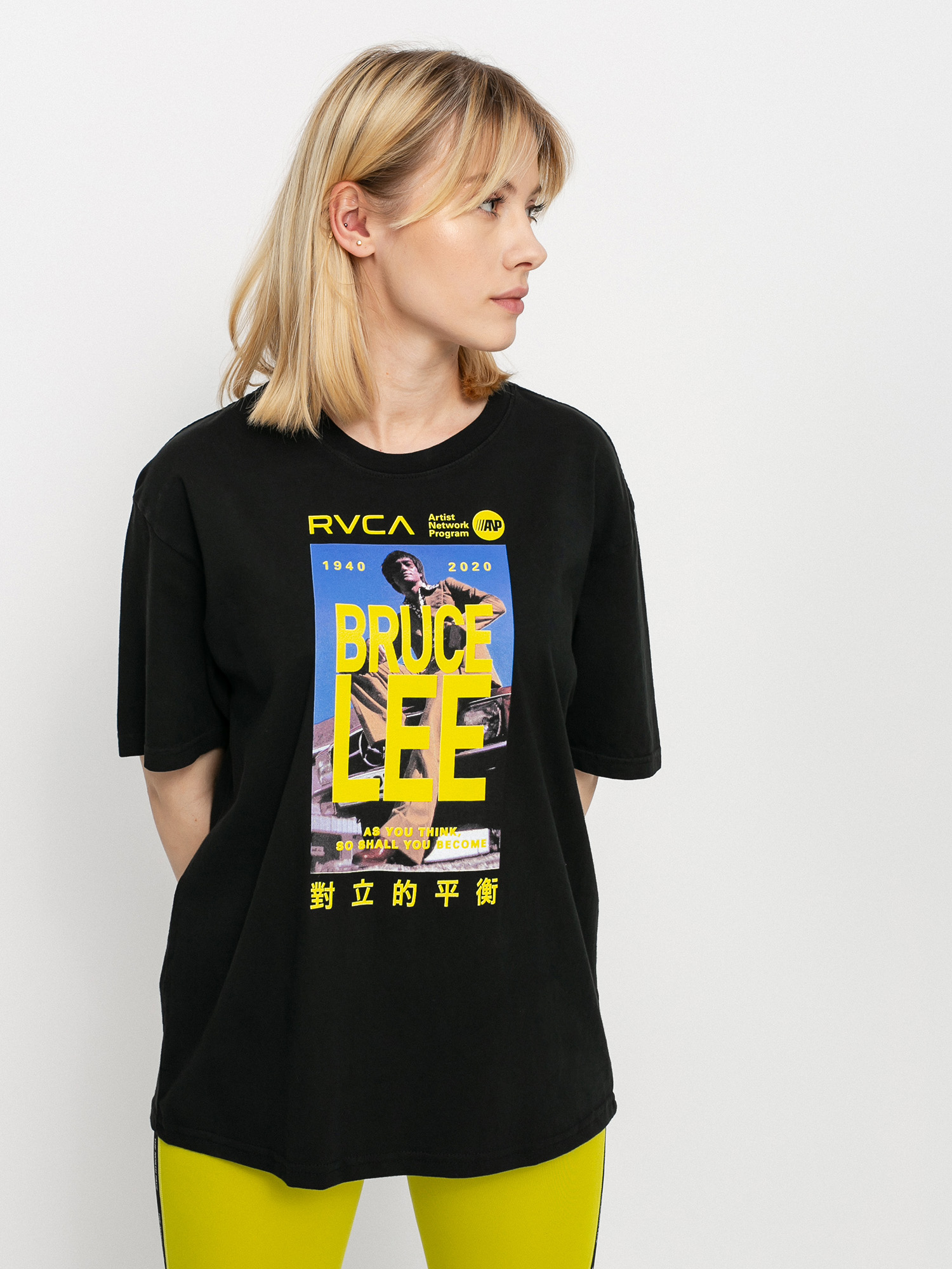 RVCA As You Think Crop Ujjatlan felső (black)