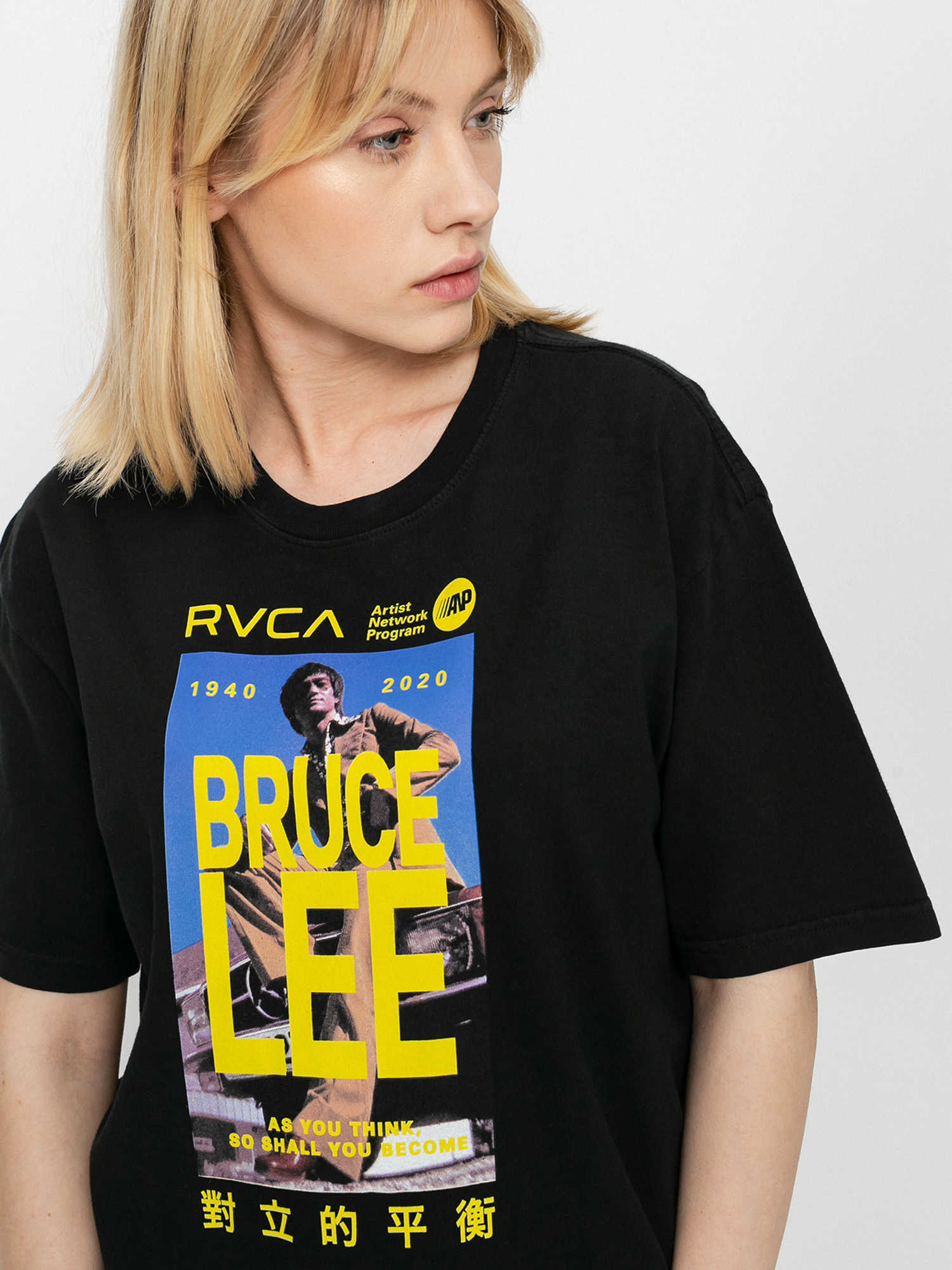 RVCA As You Think Crop Ujjatlan felső (black)