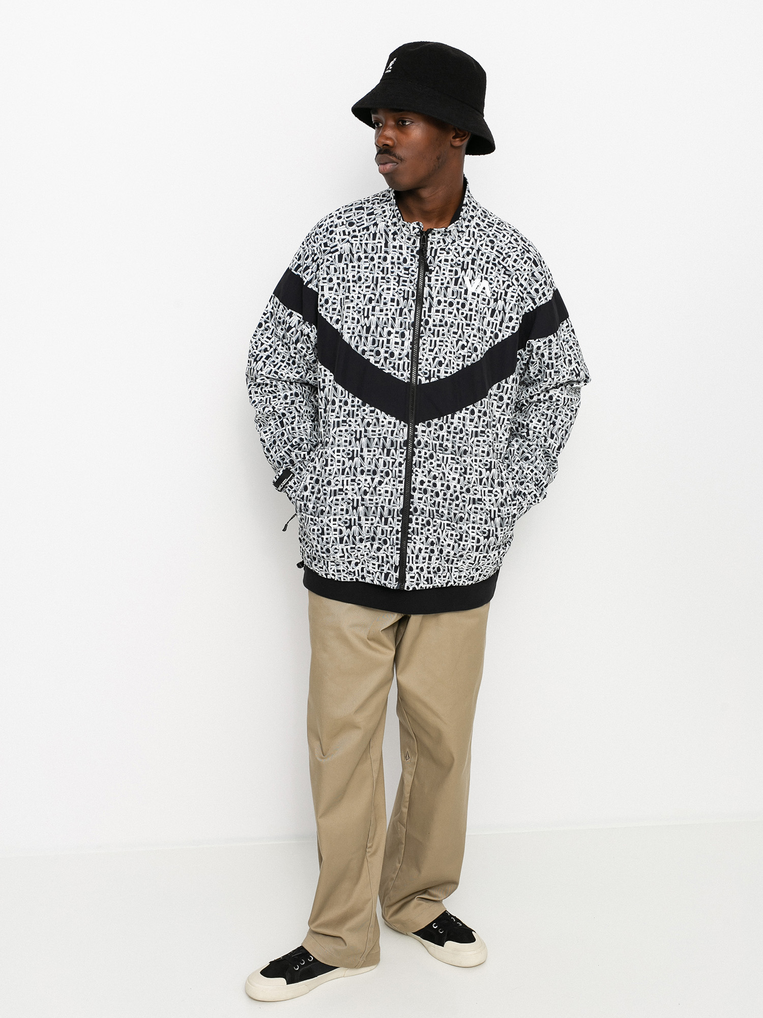 RVCA Bedwin Ipfu Track Dzseki (black print)