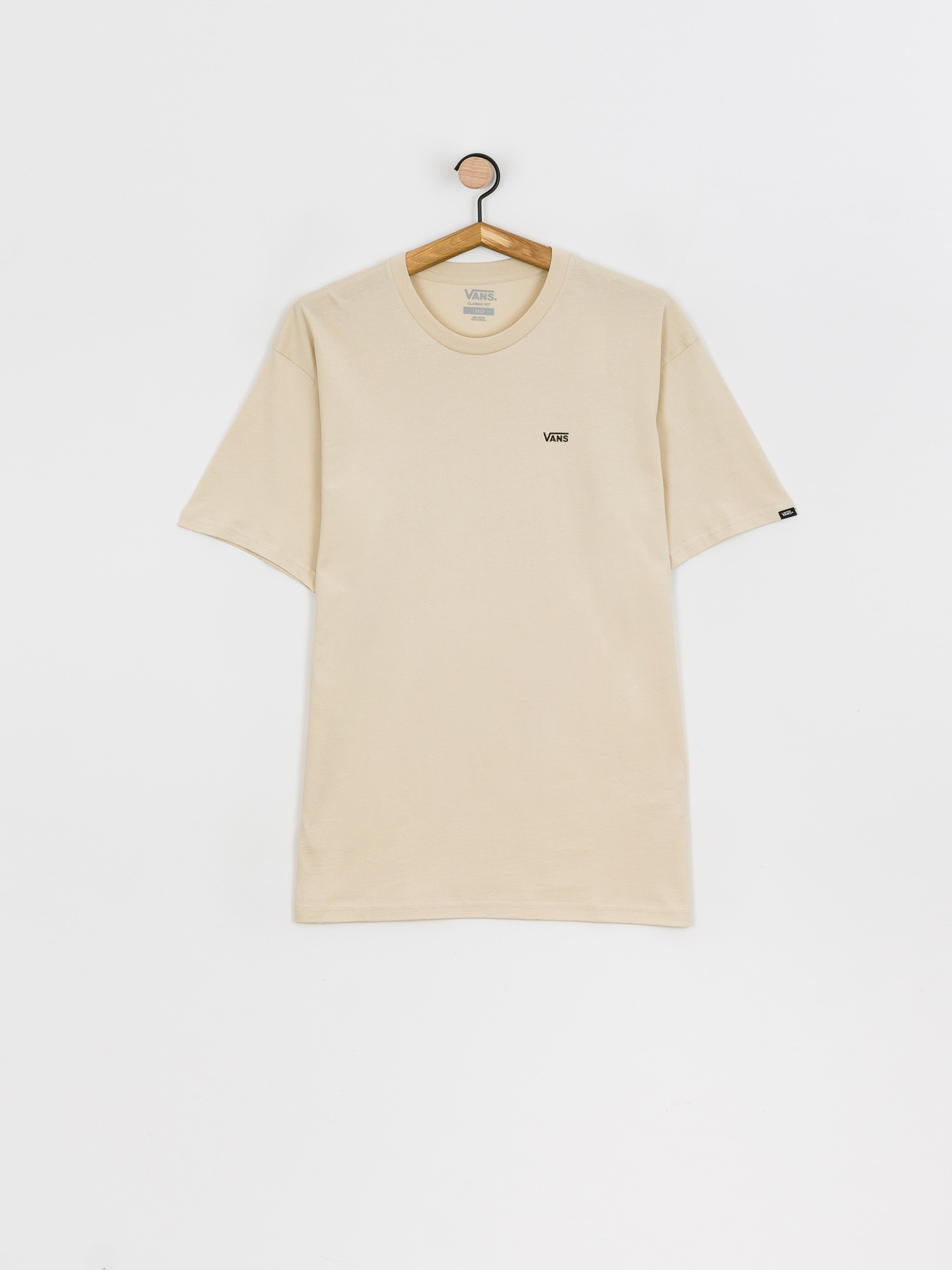 Vans Left Chest Logo Póló (oatmeal/black)