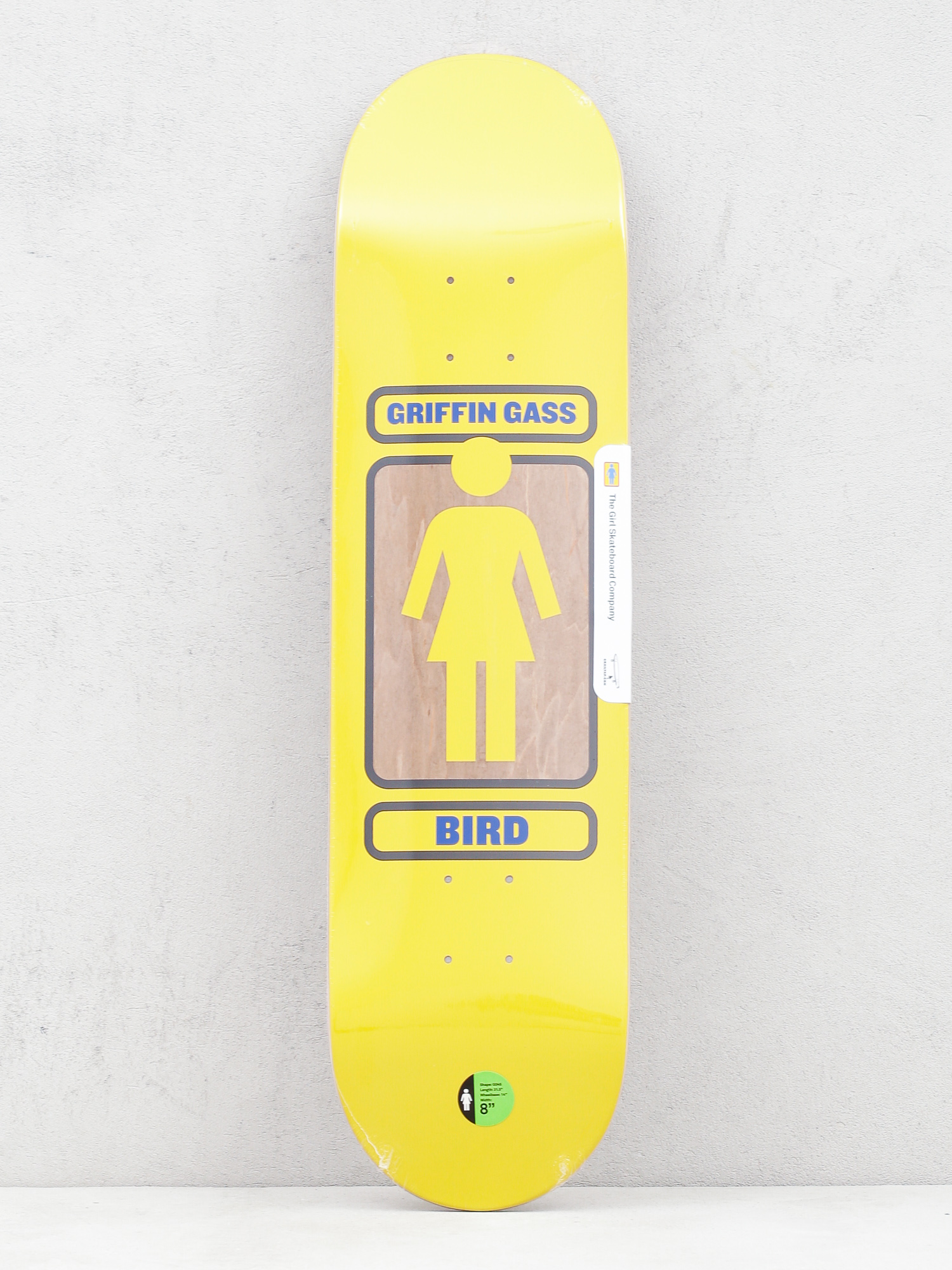 Girl Skateboard Gass 93Til W41 Gördeszka lap (yellow)