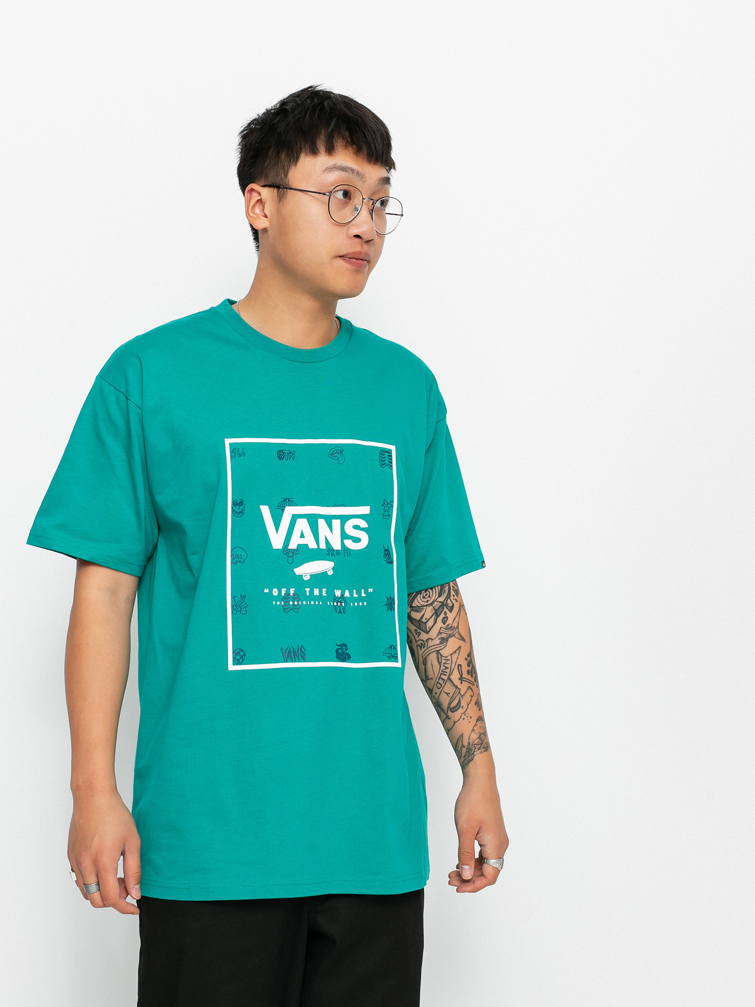 Vans Classic Print Box póló (porcelain/lost and found)