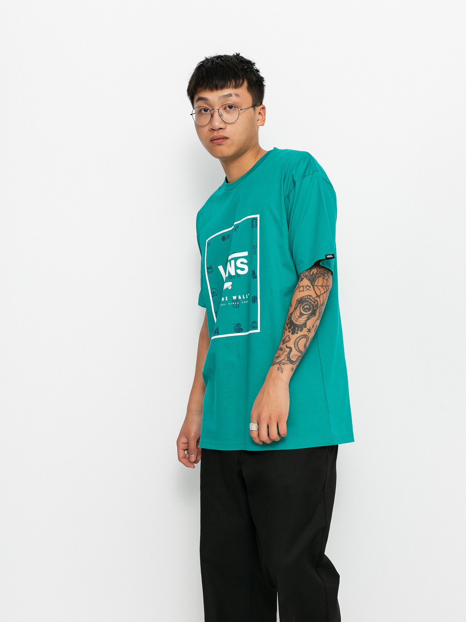 Vans Classic Print Box póló (porcelain/lost and found)