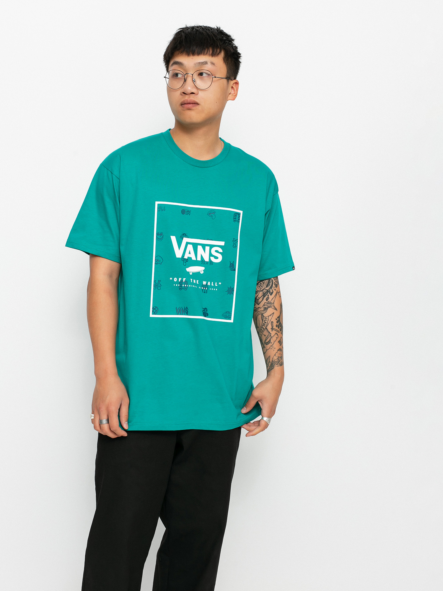 Vans Classic Print Box póló (porcelain/lost and found)