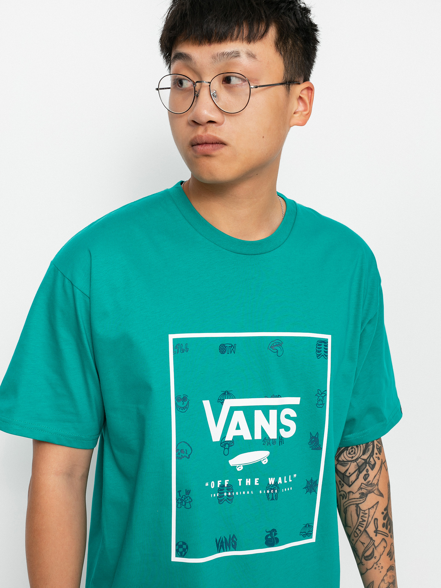 Vans Classic Print Box póló (porcelain/lost and found)