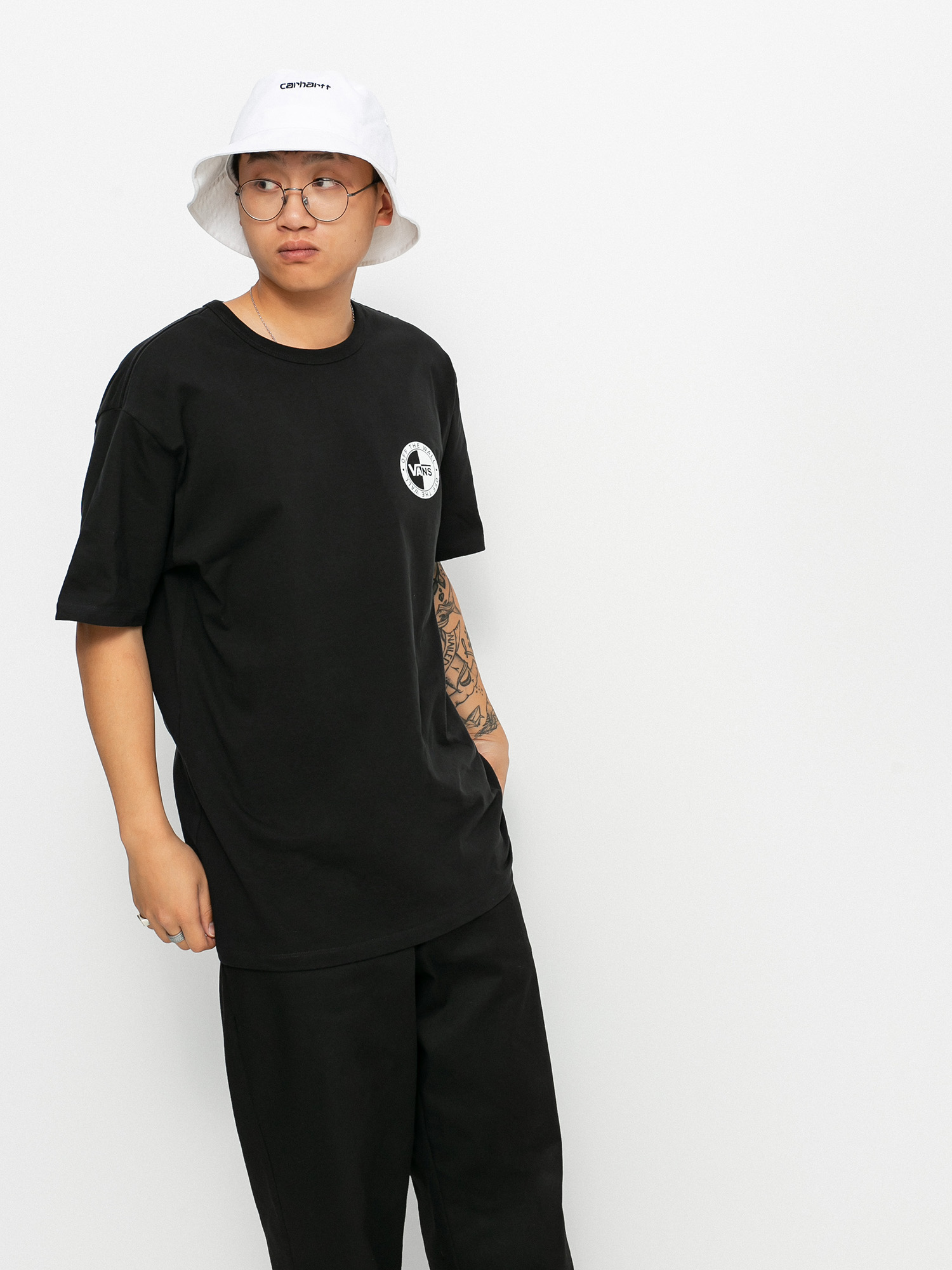 Vans Off The Wall Slanted Checker póló (black)