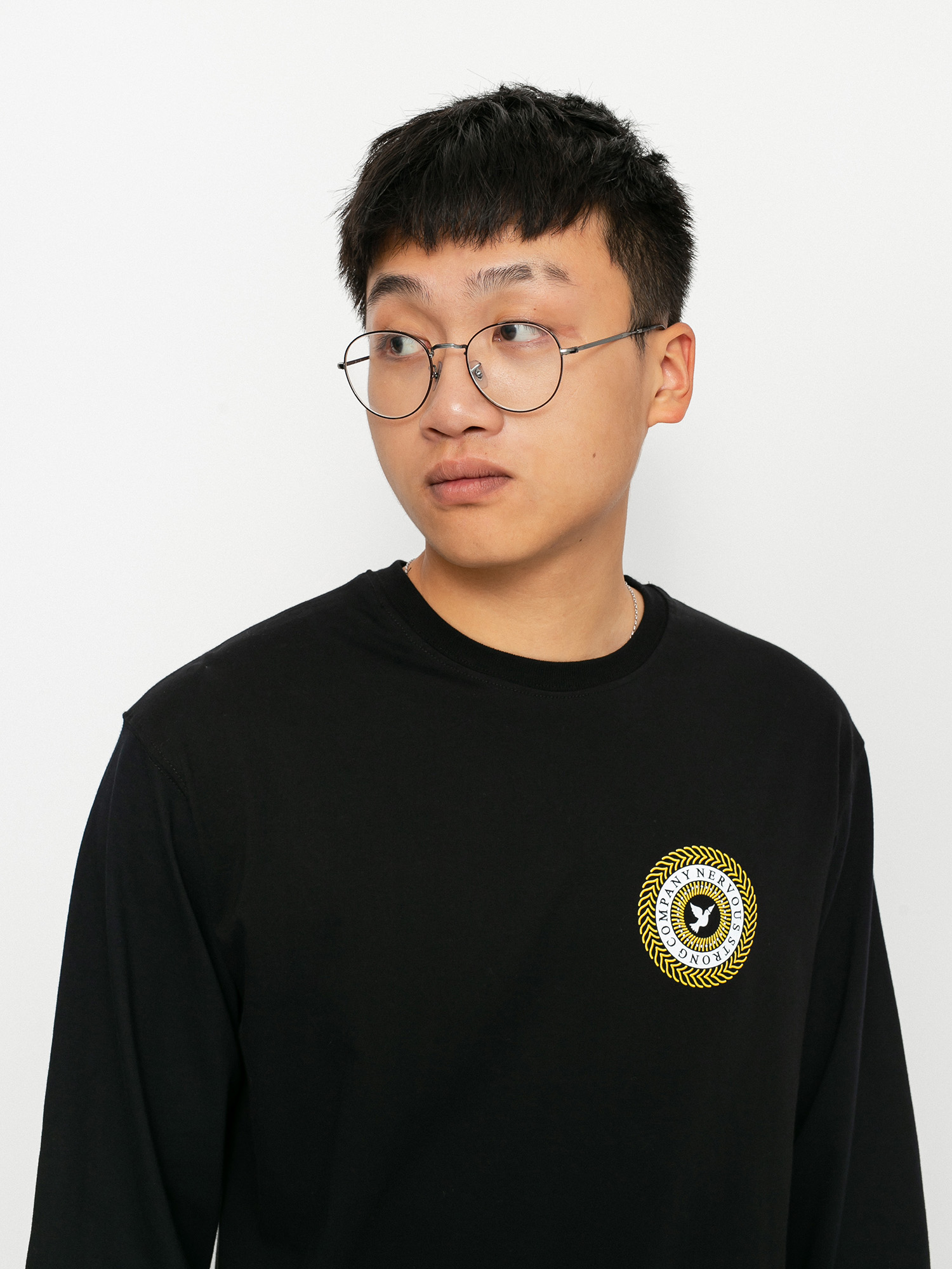 Nervous Swirl Hosszú ujjú felső (black)