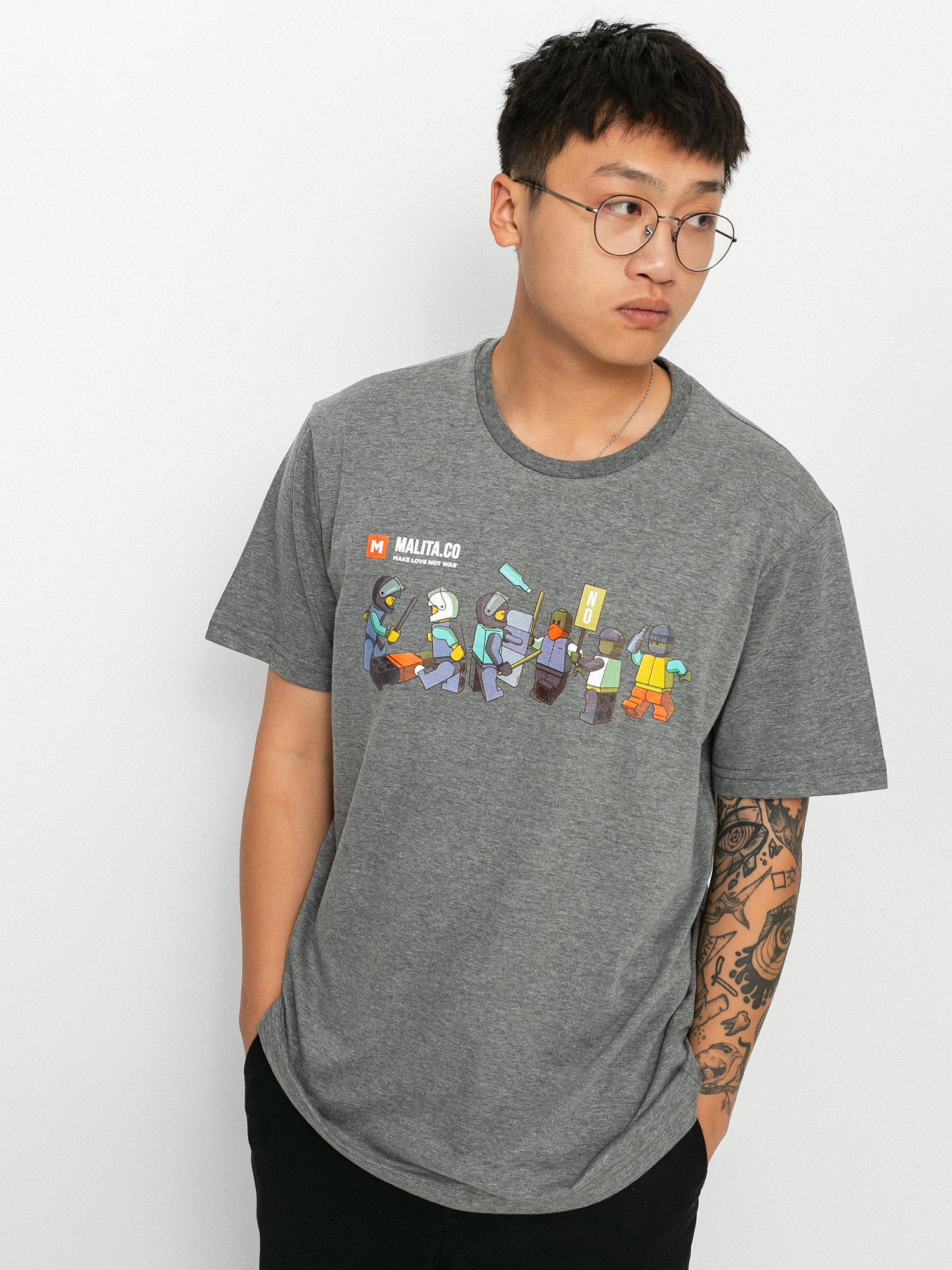 Malita Lego póló (heather grey)