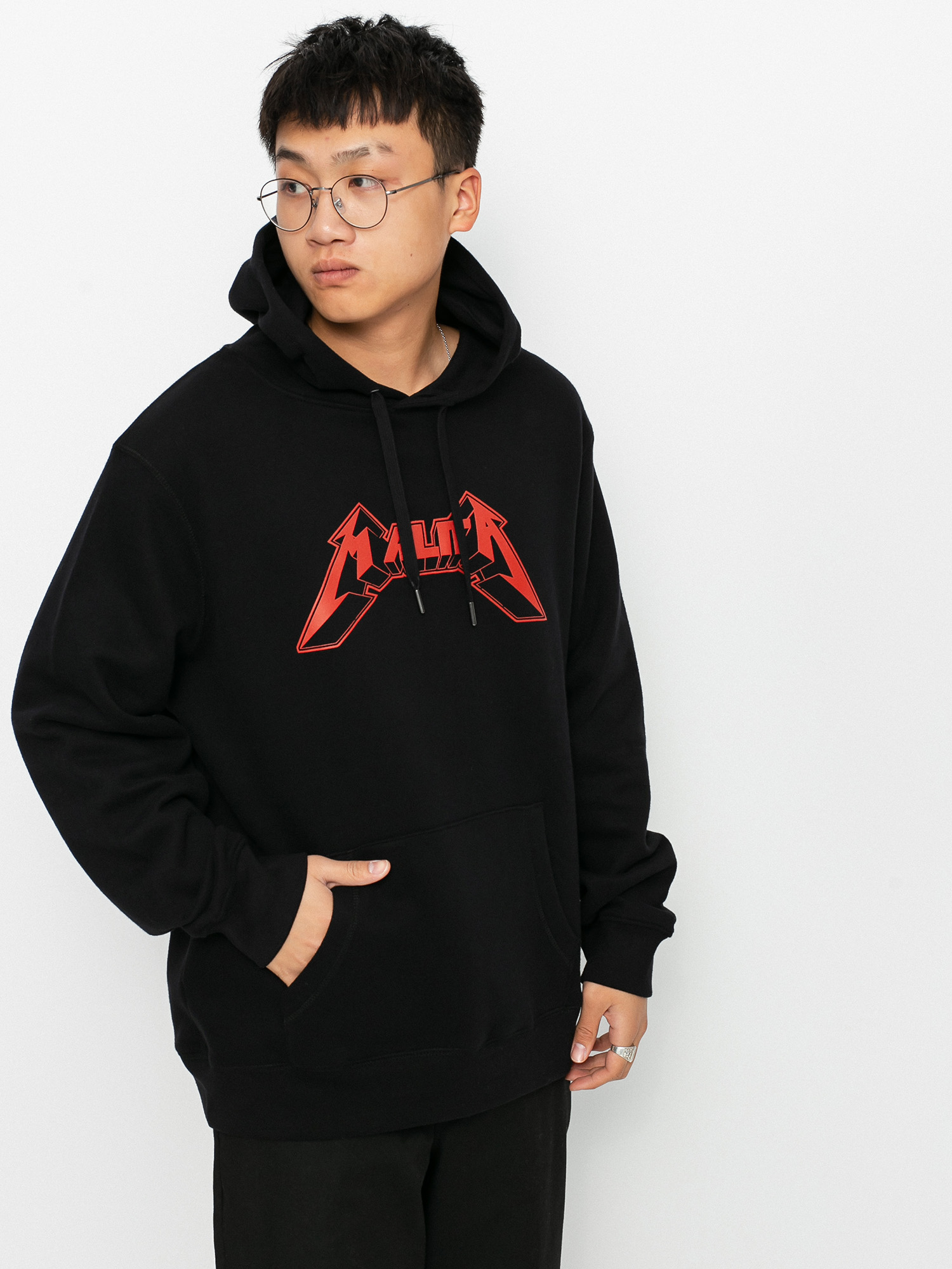 Malita Metallica HD Kapucnis pulóver (black)