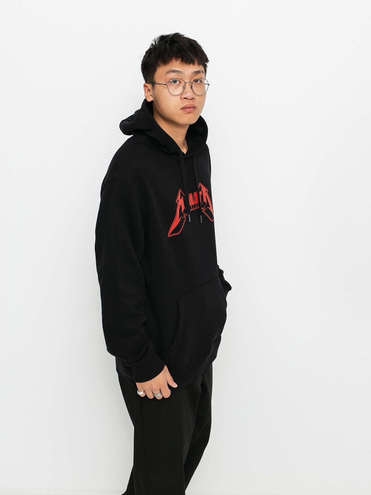 Malita Metallica HD Kapucnis pulóver (black)