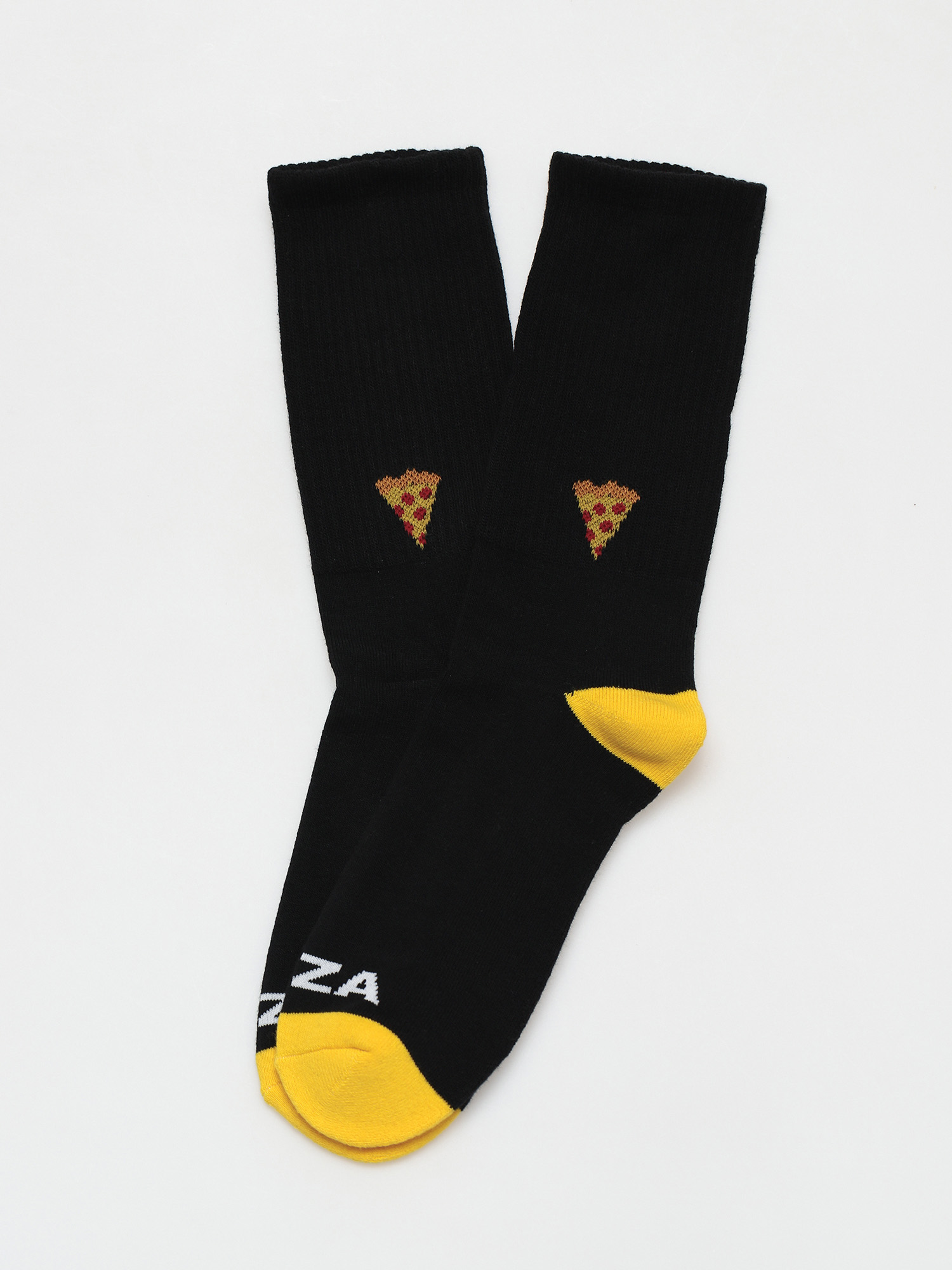 Pizza Skateboards Emoji Zokni (black/yellow)