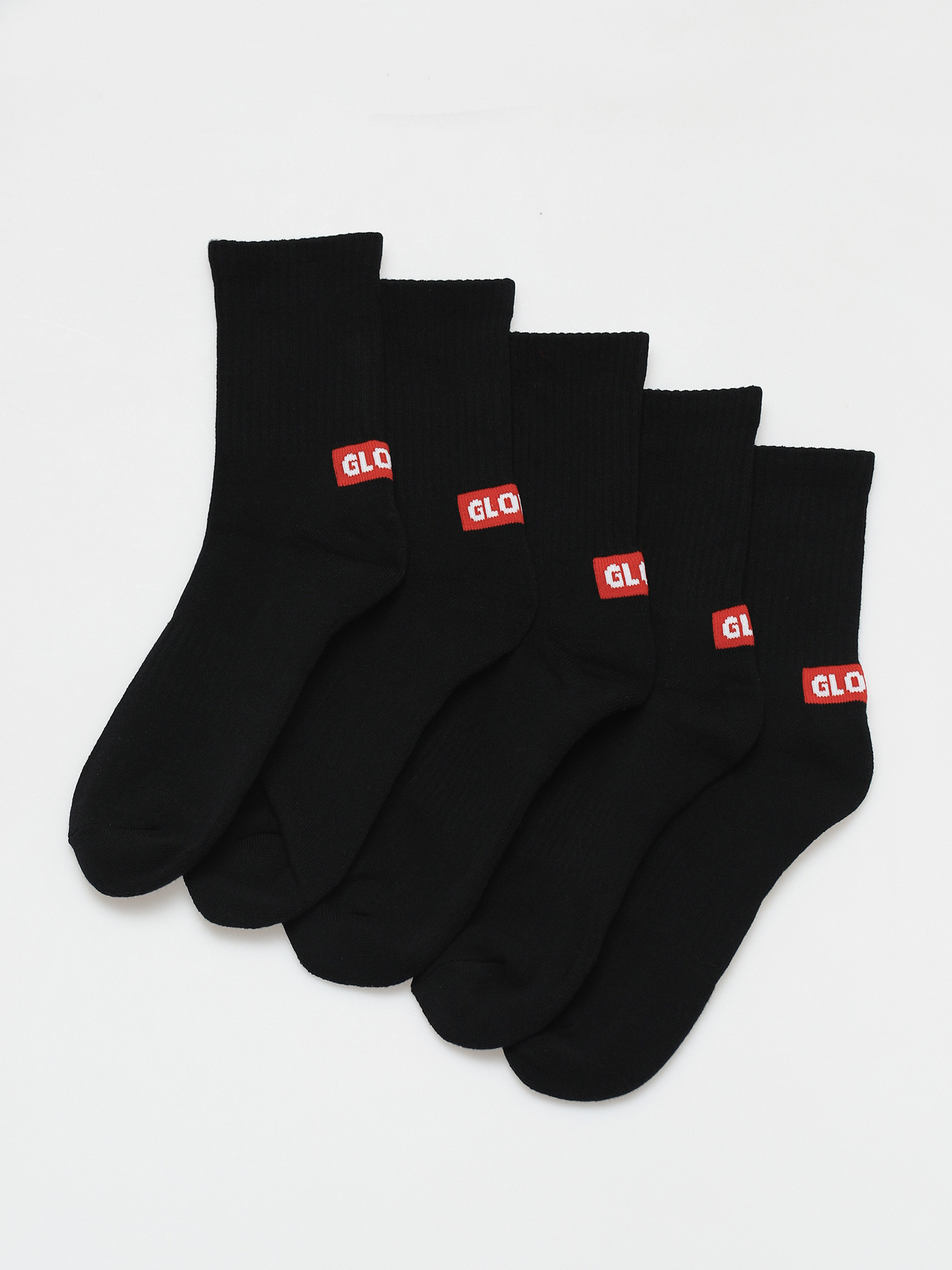 Globe Minibar Crew 5 Pack Zokni (black)