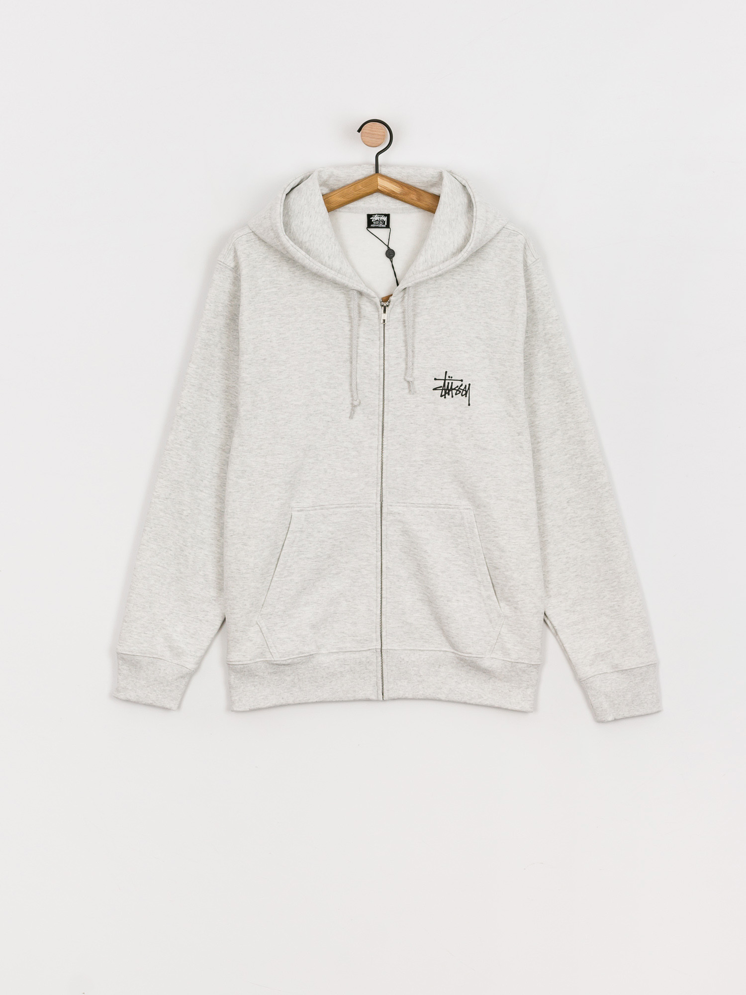 Stussy Basic ZHD Kapucnis pulóver (ash heather)
