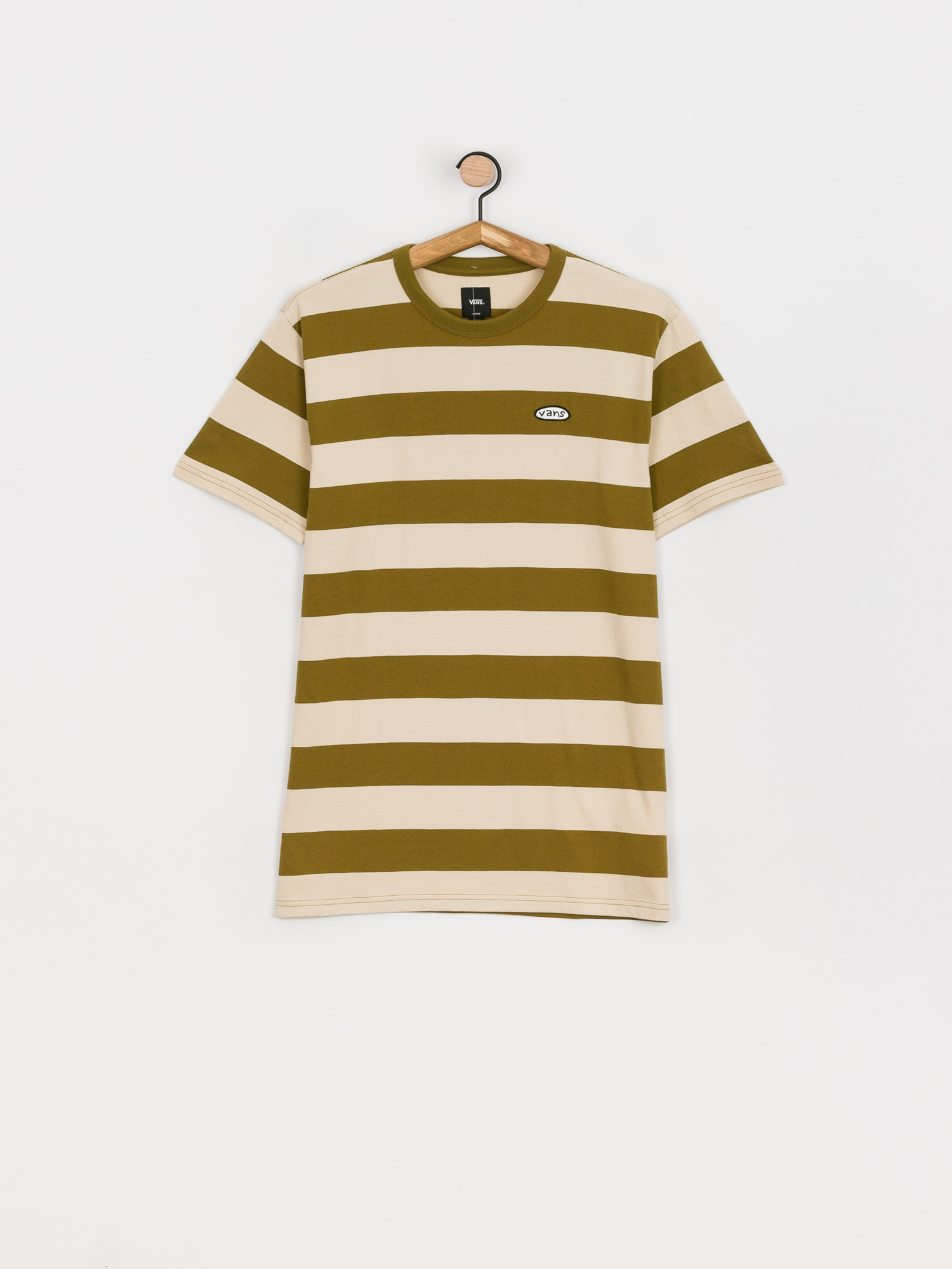 Vans Color Multiplier Stripe Crew póló (nutria/oatmeal)