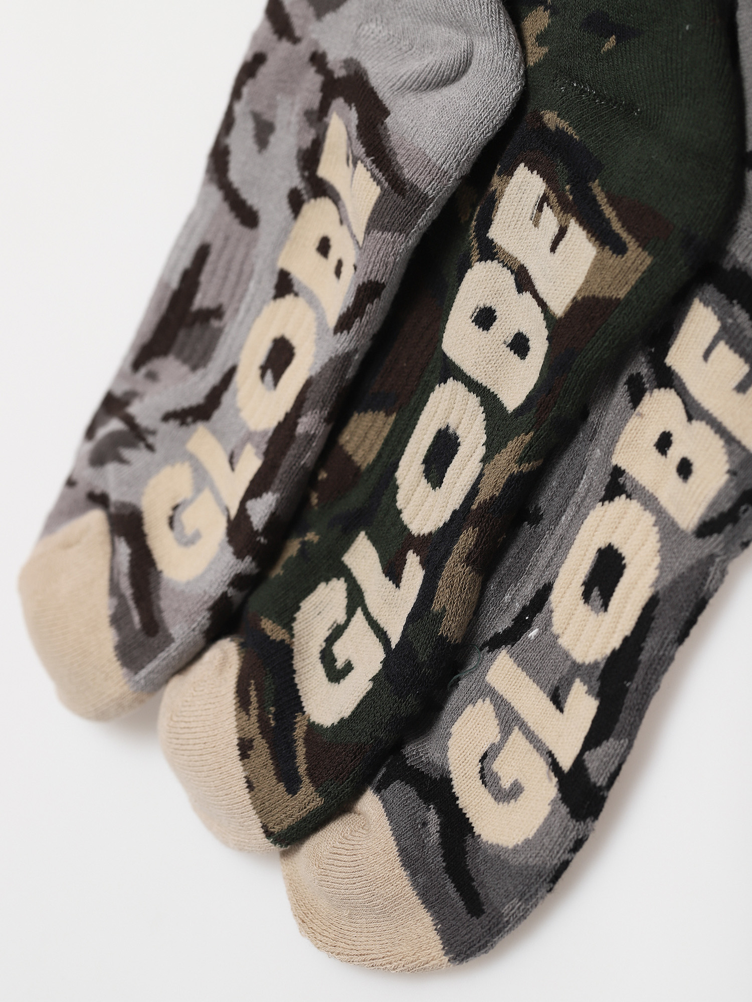 Globe Eco Camo Crew 3 Pack Zokni (camo)