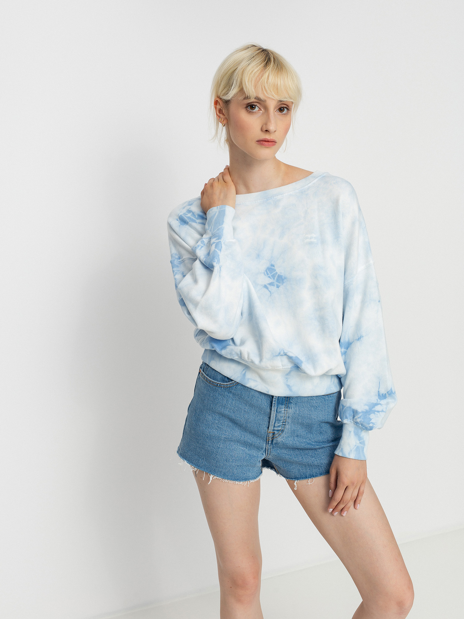 Billabong Lazy Way Pulóver Wmn (ice blue)