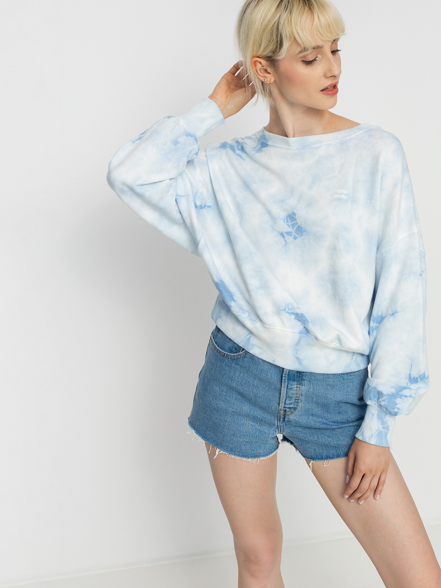 Billabong Lazy Way Pulóver Wmn (ice blue)