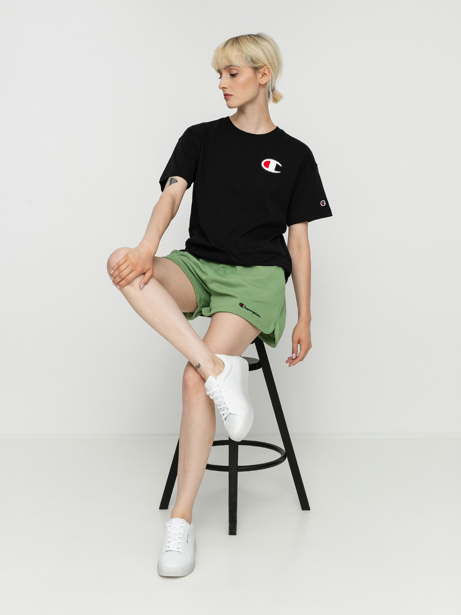 Champion Regular High Waist Shorts 114354 Rövidnadrág Wmn (sgn)
