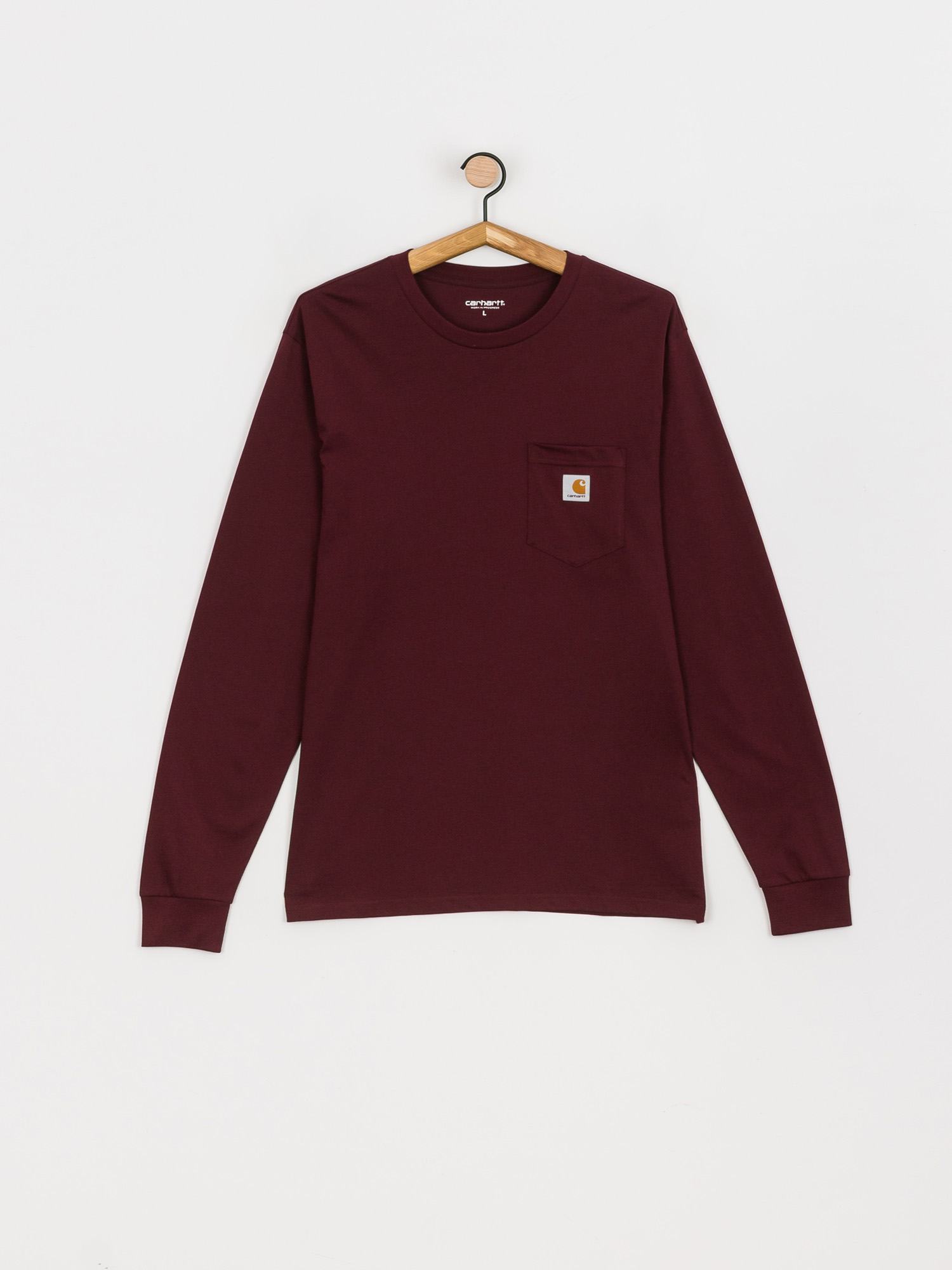 Carhartt WIP Pocket Hosszú ujjú felső (wine)