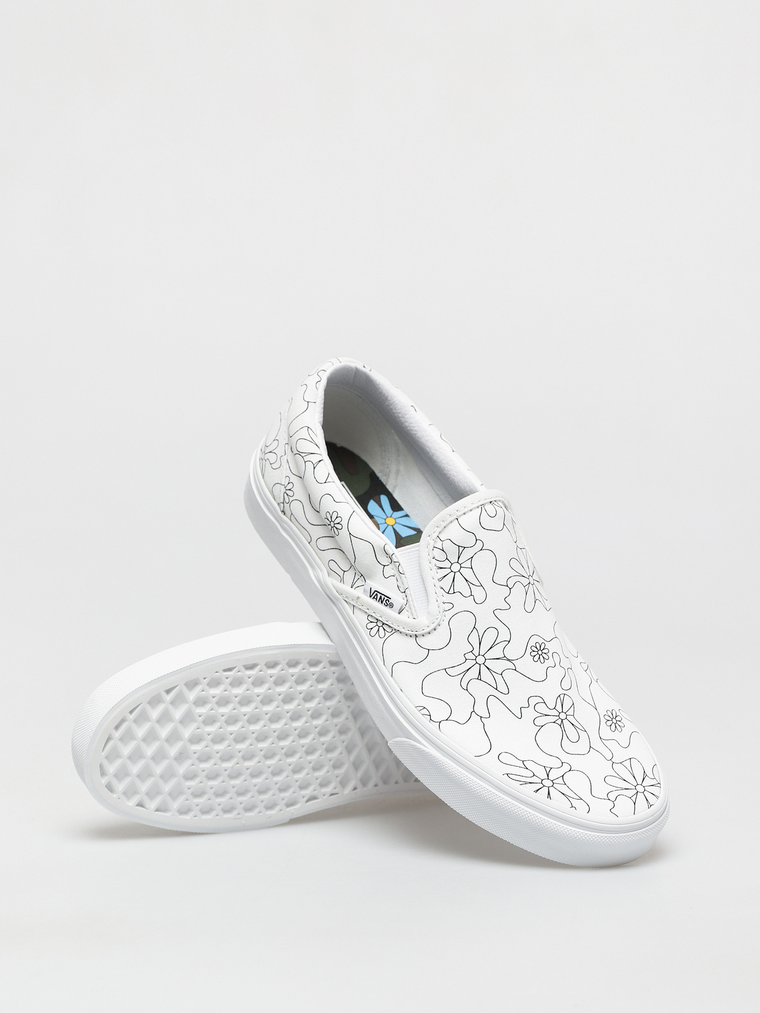 Vans Classic Slip On Cipők (u paint/camo daisy)