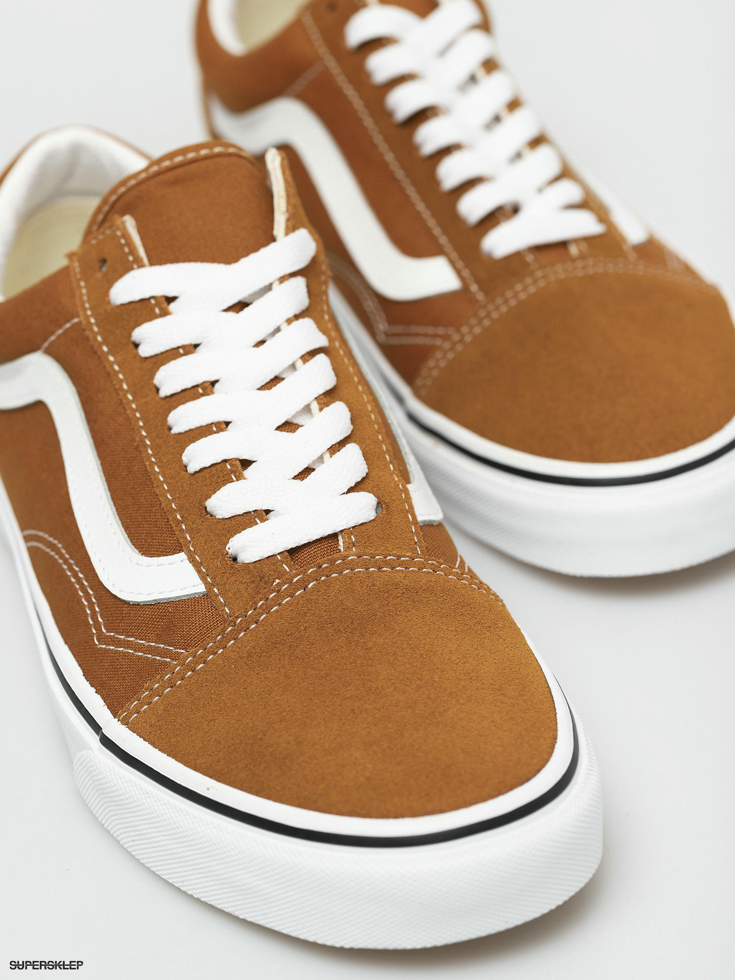 vans brown and white
