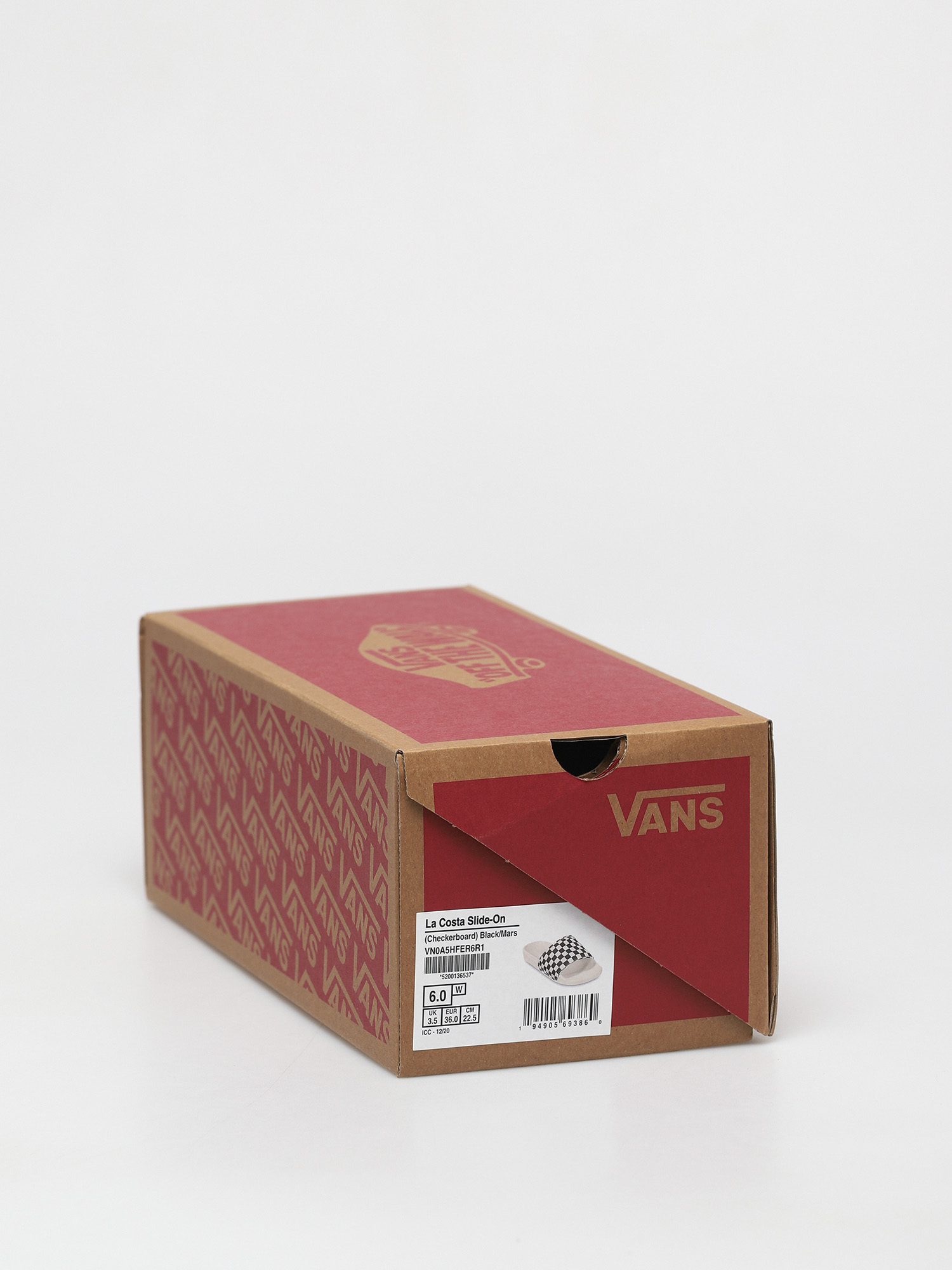 Vans La Costa Slide On Cipők Wmn (checkerboard/black/mars)