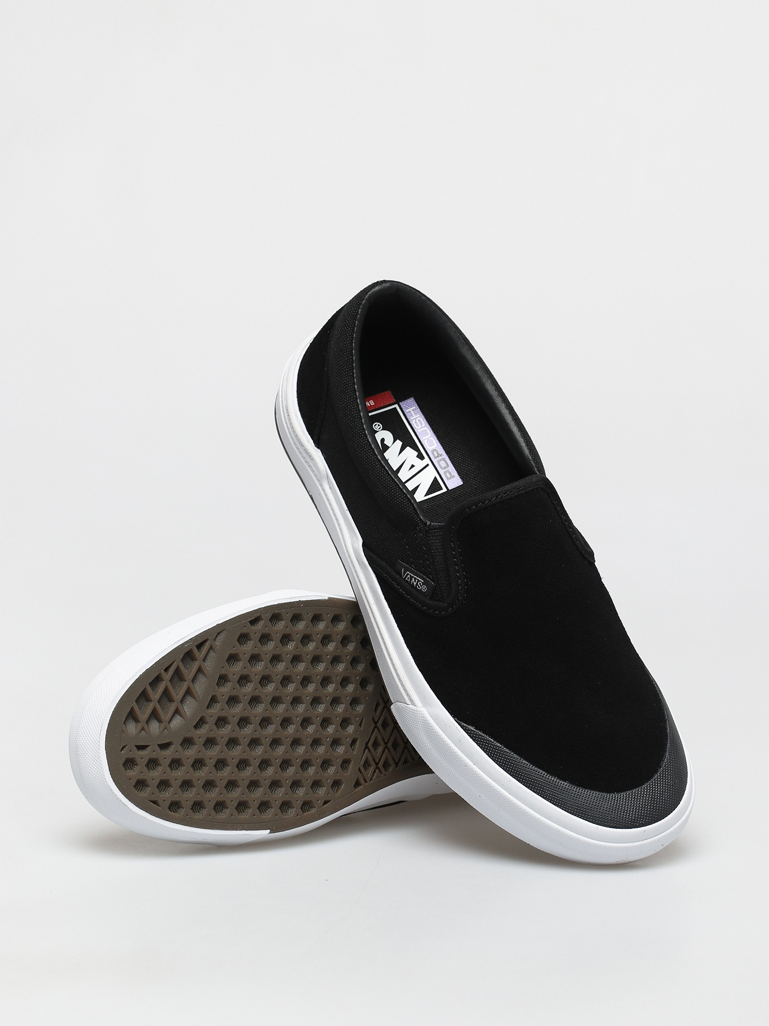 Vans Bmx Slip On Cipők (black/gray/white)