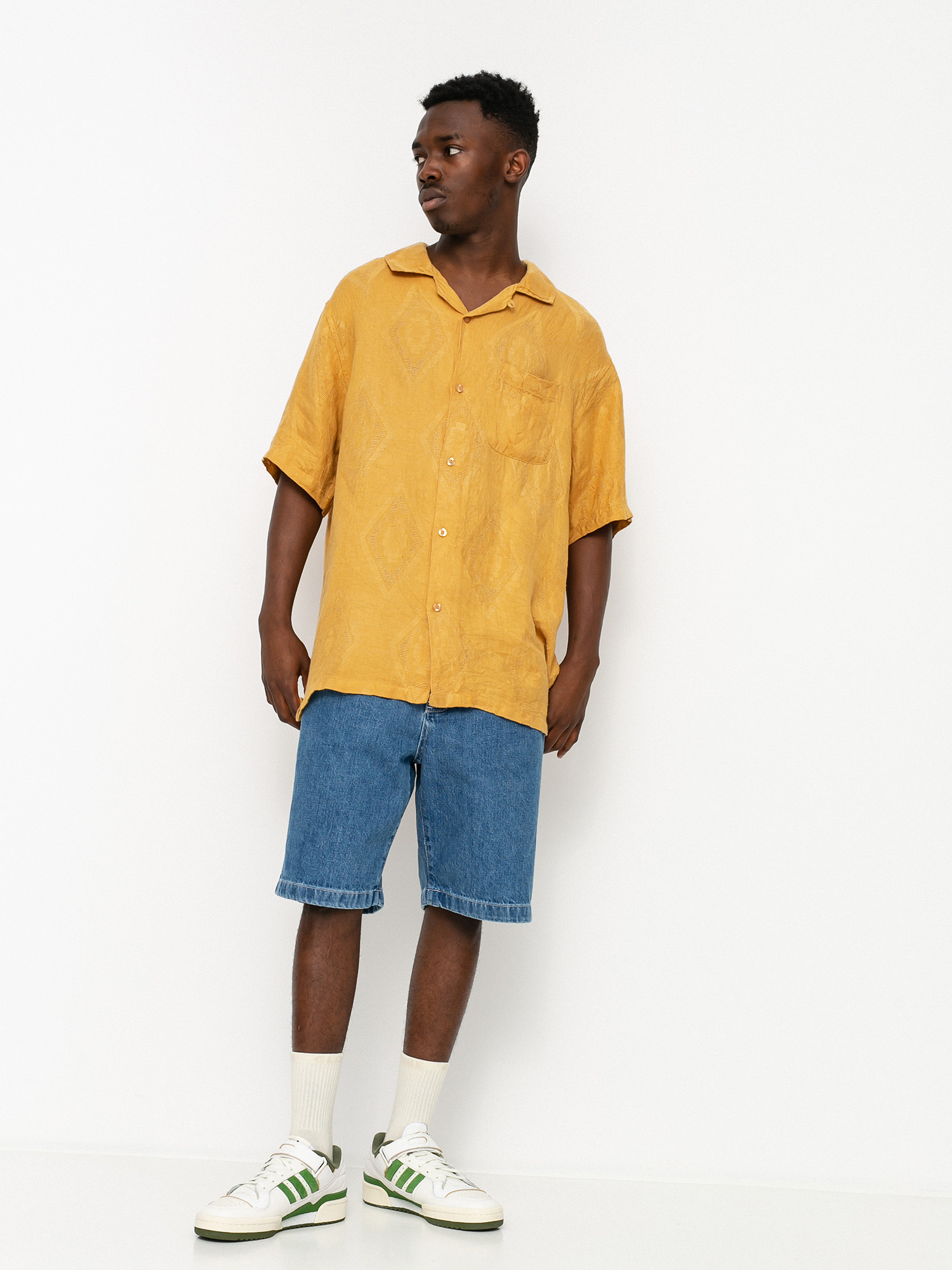 Stussy Diamond Jacquard Linen Ing (mustard)