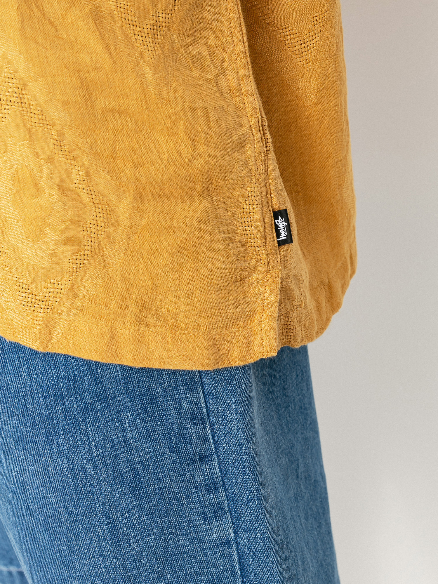 Stussy Diamond Jacquard Linen Ing (mustard)