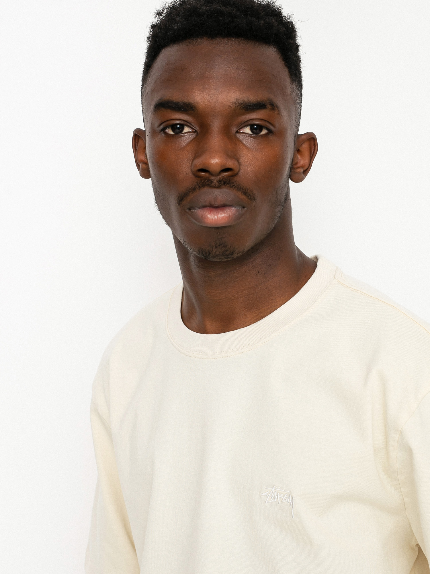 Stussy Stock Logo póló (oatmeal)