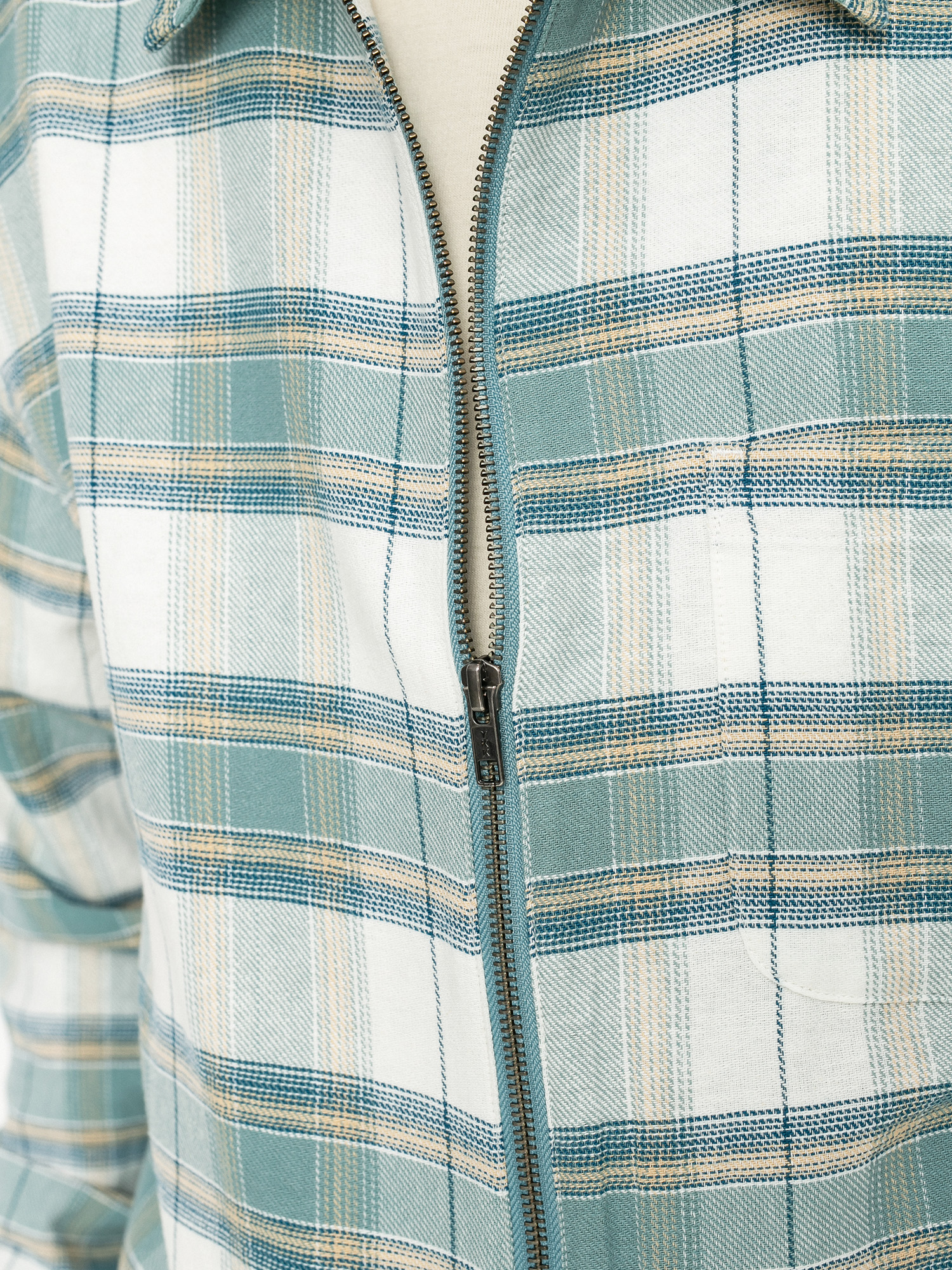 Stussy Heritage Plaid Zip Ing (green)